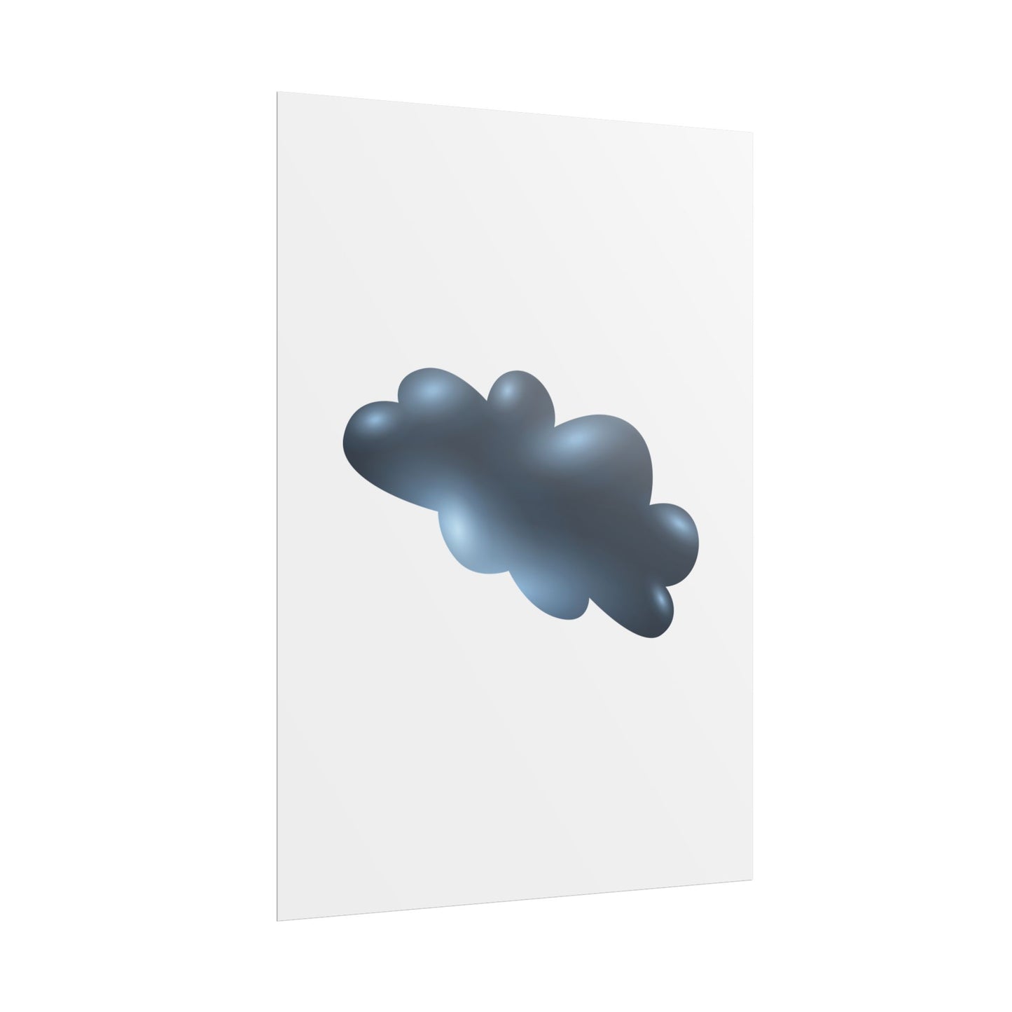 Cloud Art Print, Modern Decor, Minimalist Wall Art, Home Office Decor, Unique Gift, Aesthetic Poster