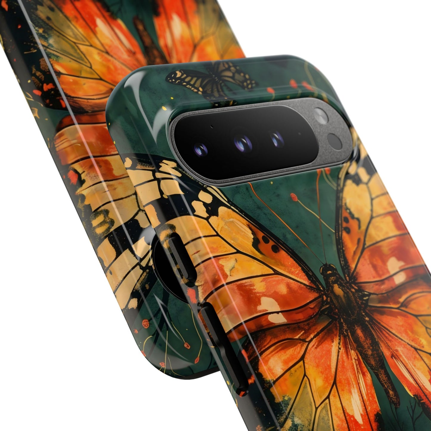 Butterfly Phone Case – Tough Cases for Nature Lovers, Floral Design, Butterfly Art, Unique Gift, Eco-Friendly Protection