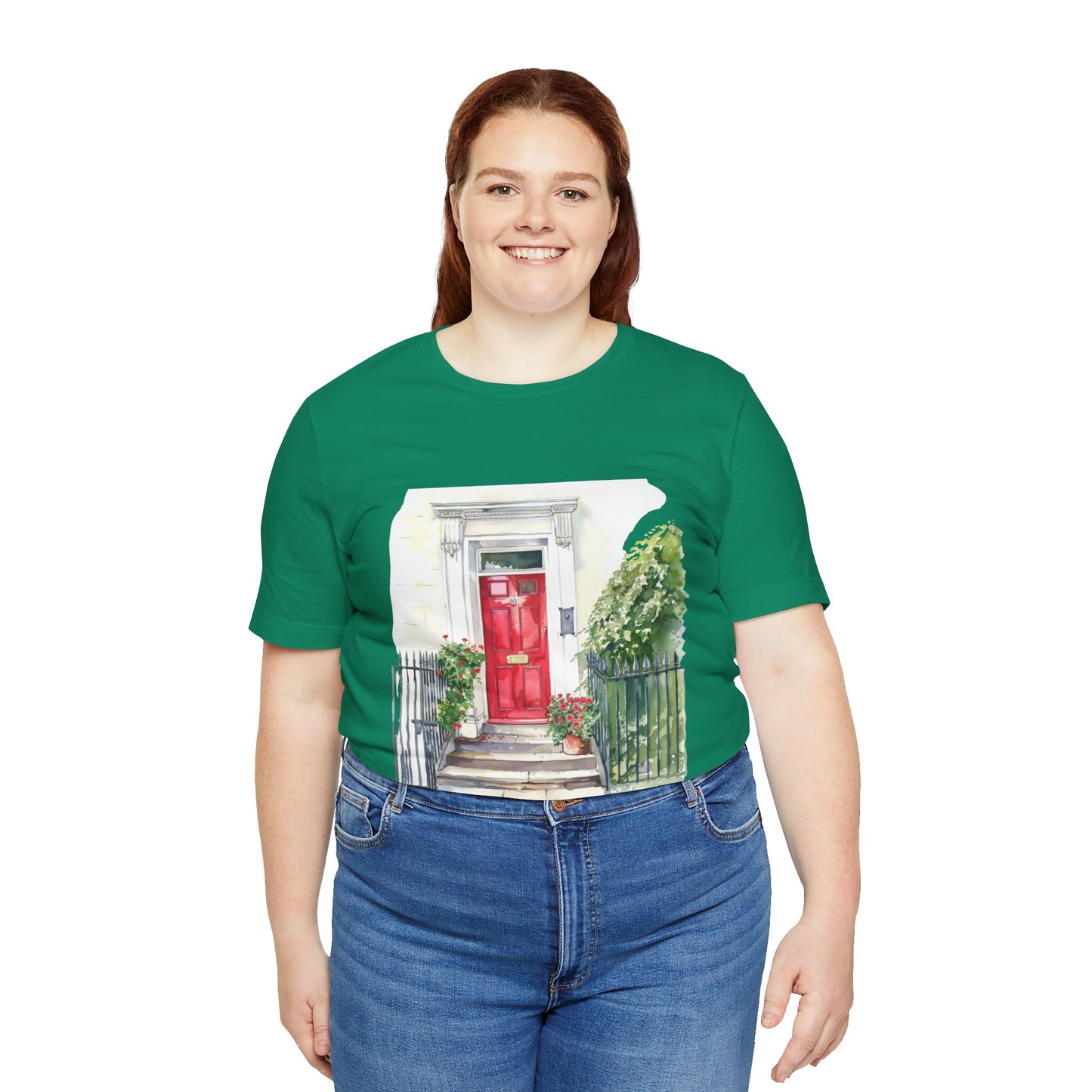 Unisex Jersey Short Sleeve Tee - Greenish British Beauty