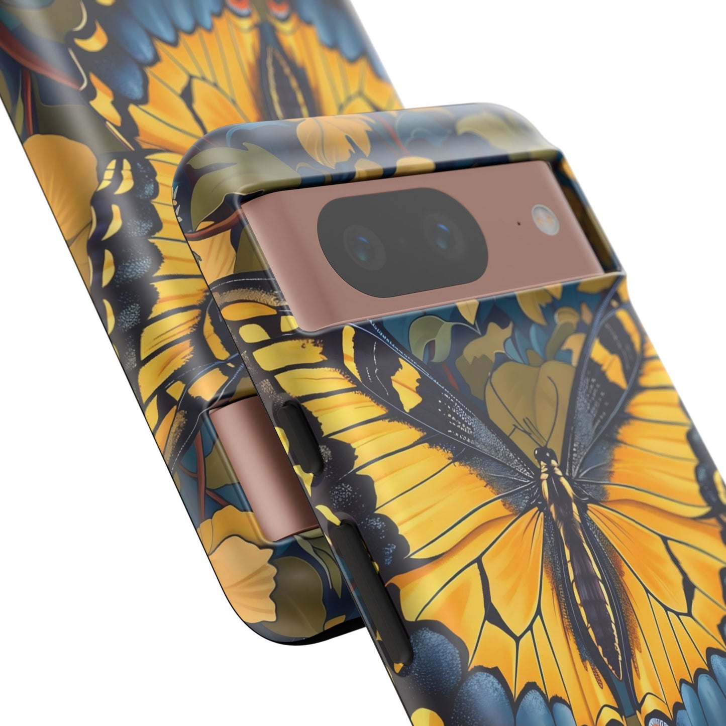 Colorful Butterfly Phone Case, Floral Design, Tough Cases, Protective Cover, Gifts for Nature Lovers, Birthday Present