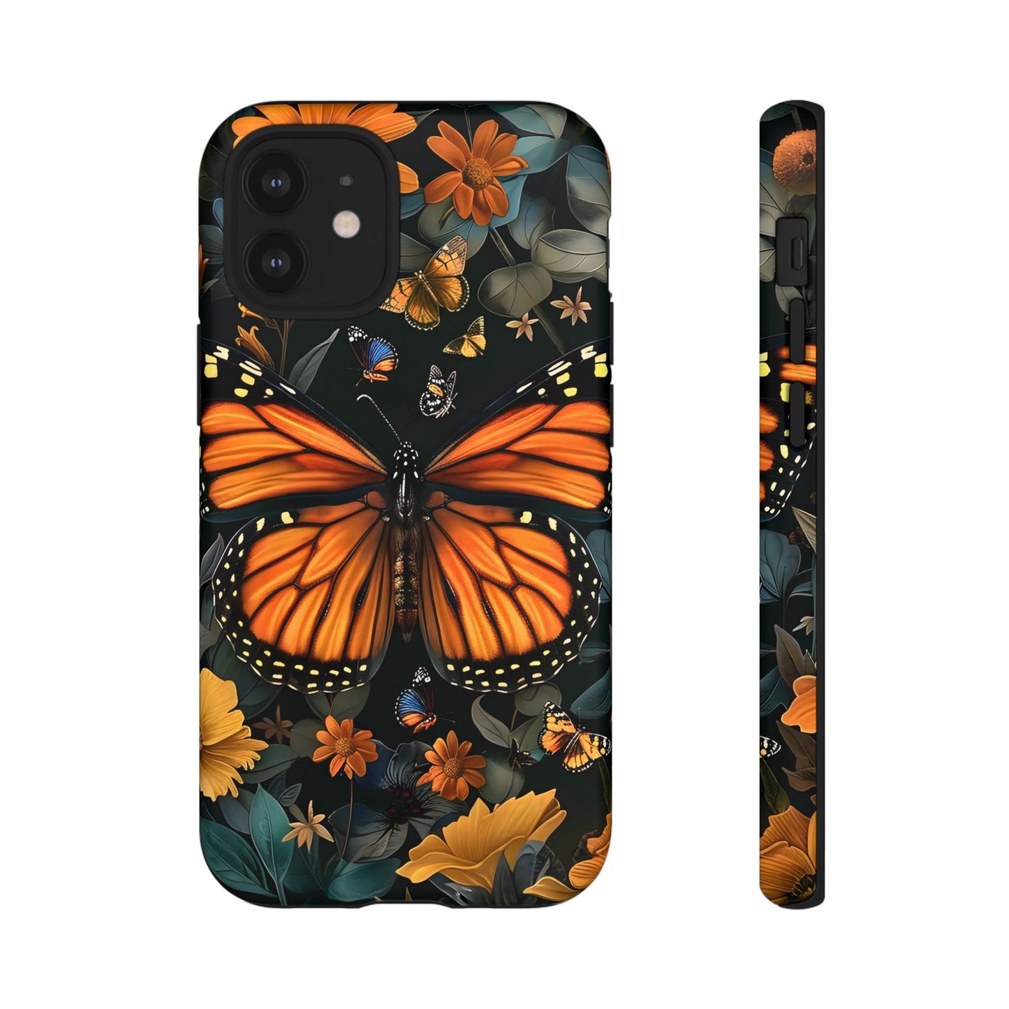 Monarch Butterfly Phone Case, Tough Cases, Nature Lover Gift, Floral Mobile Cover, Eco-Friendly Phone Accessory, Butterfly Design