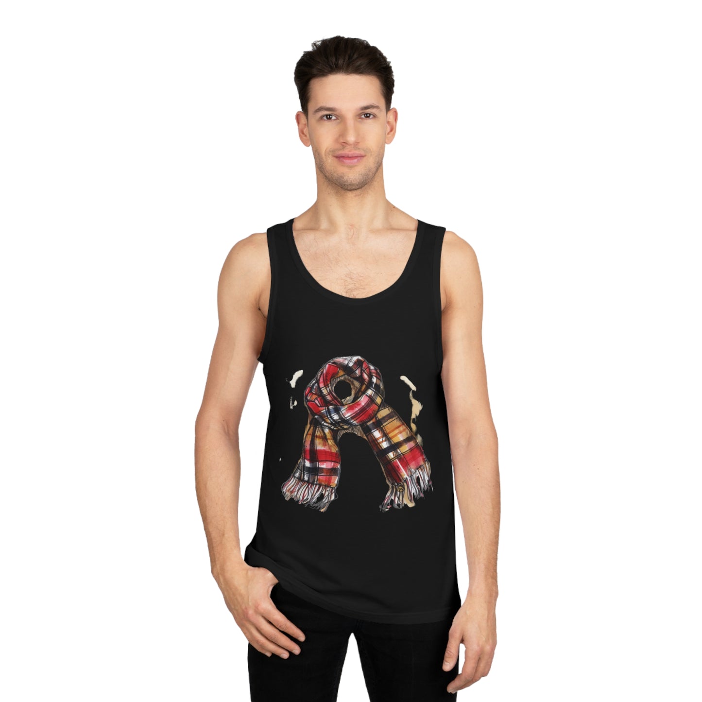 Unisex Softstyle™ Tank Top - Vintage British Tartan Scarf