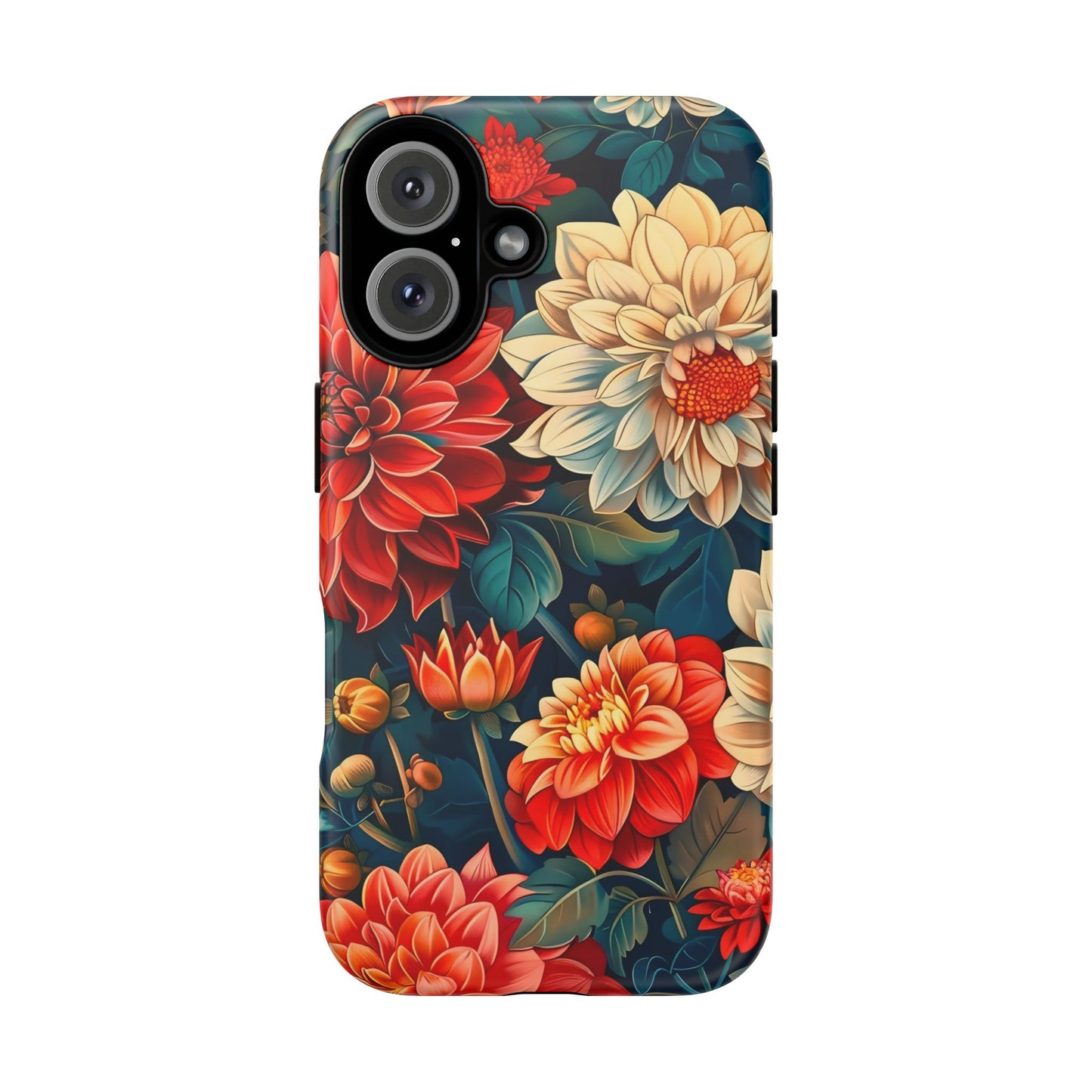 Floral Phone Case - Vibrant Tough Cases, Stylish Floral Cell Phone Cover, Gift for Her, Trendy Phone Accessory, Flower Design