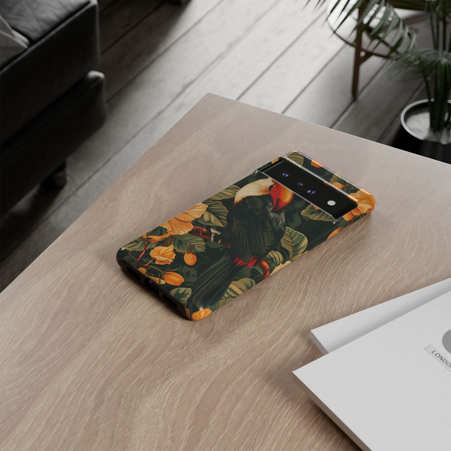Tropical Toucan Phone Case, Exotic Bird Cover, Nature Lover Gift, Eco-Friendly Design, Customizable Tech Accessory