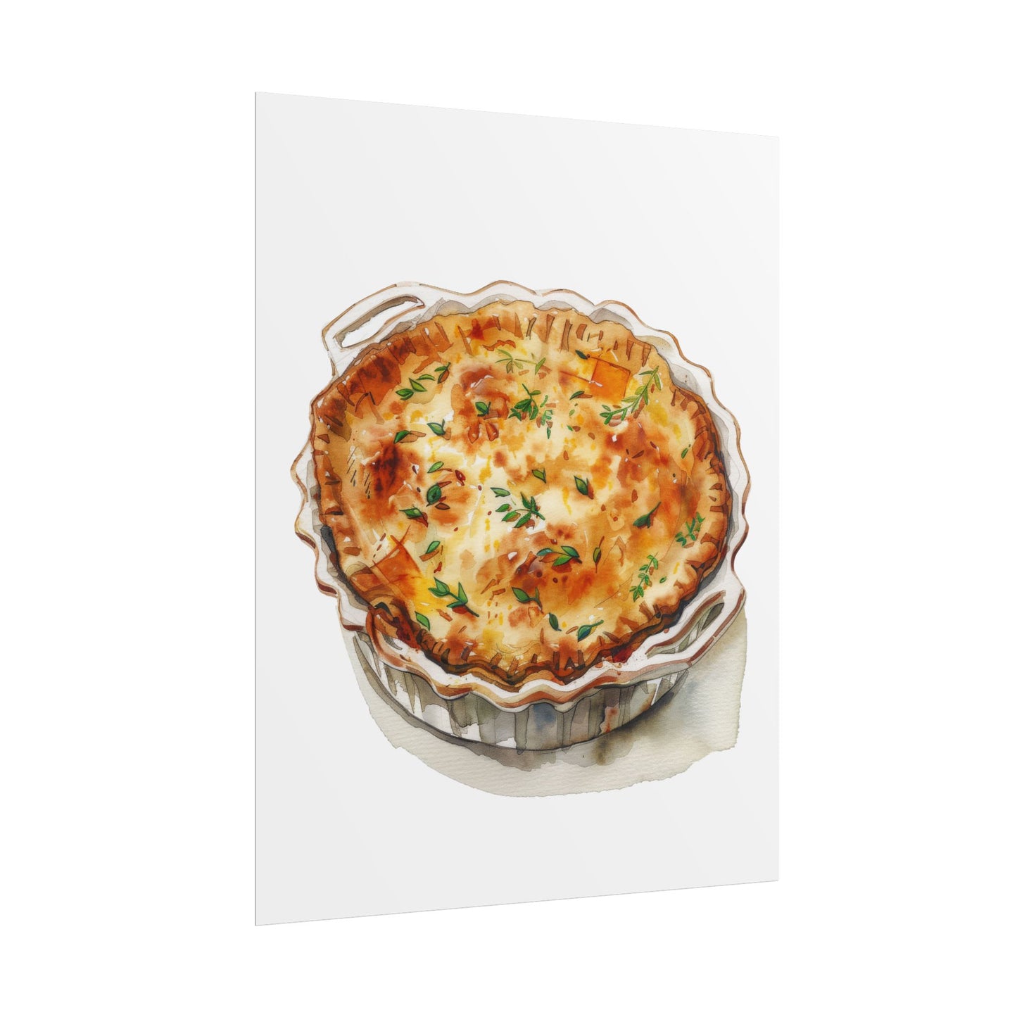 Delicious Quiche Rolled Posters for Kitchen Decor, Culinary Art, Foodie Wall Art, Gift for Chefs, Cooking Enthusiasts, Home Decor