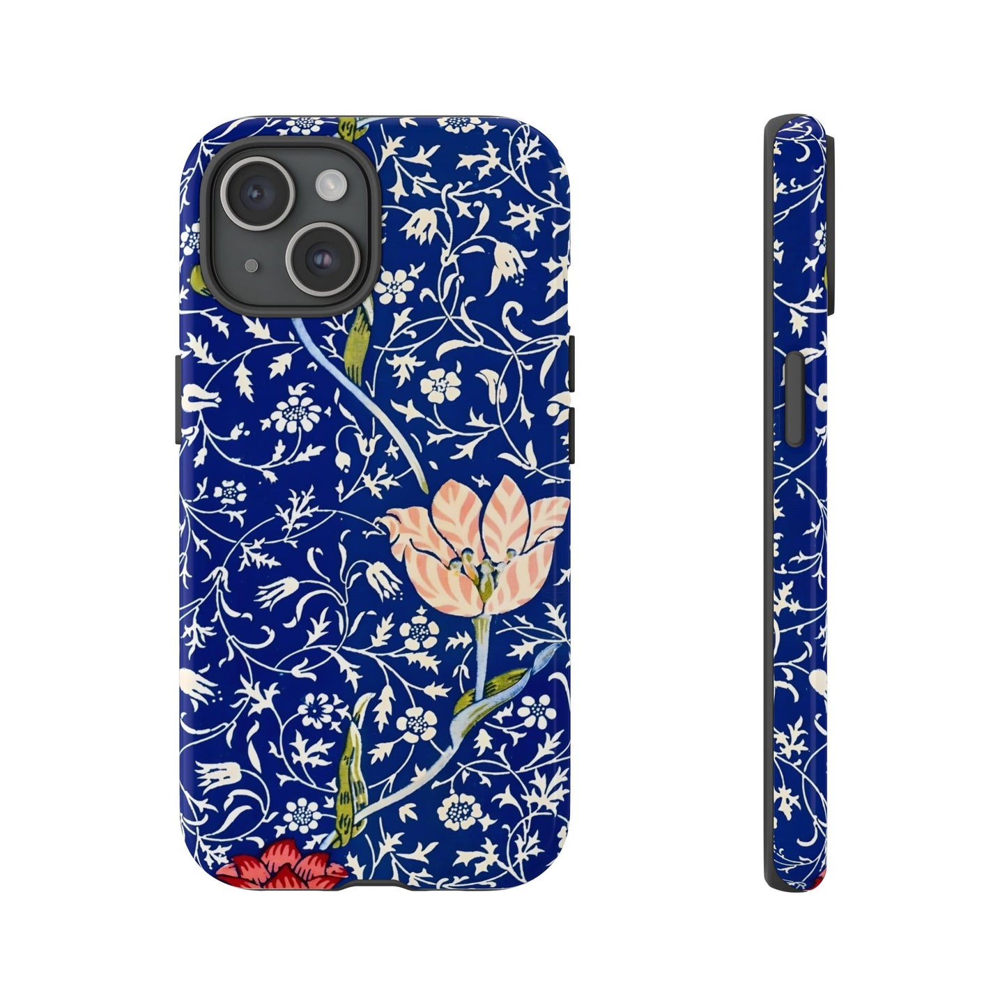 Floral Phone Case, Unique Tough Phone Cover, Gift for Her, Spring Decor, Durable Protective Case, Elegant Floral Design
