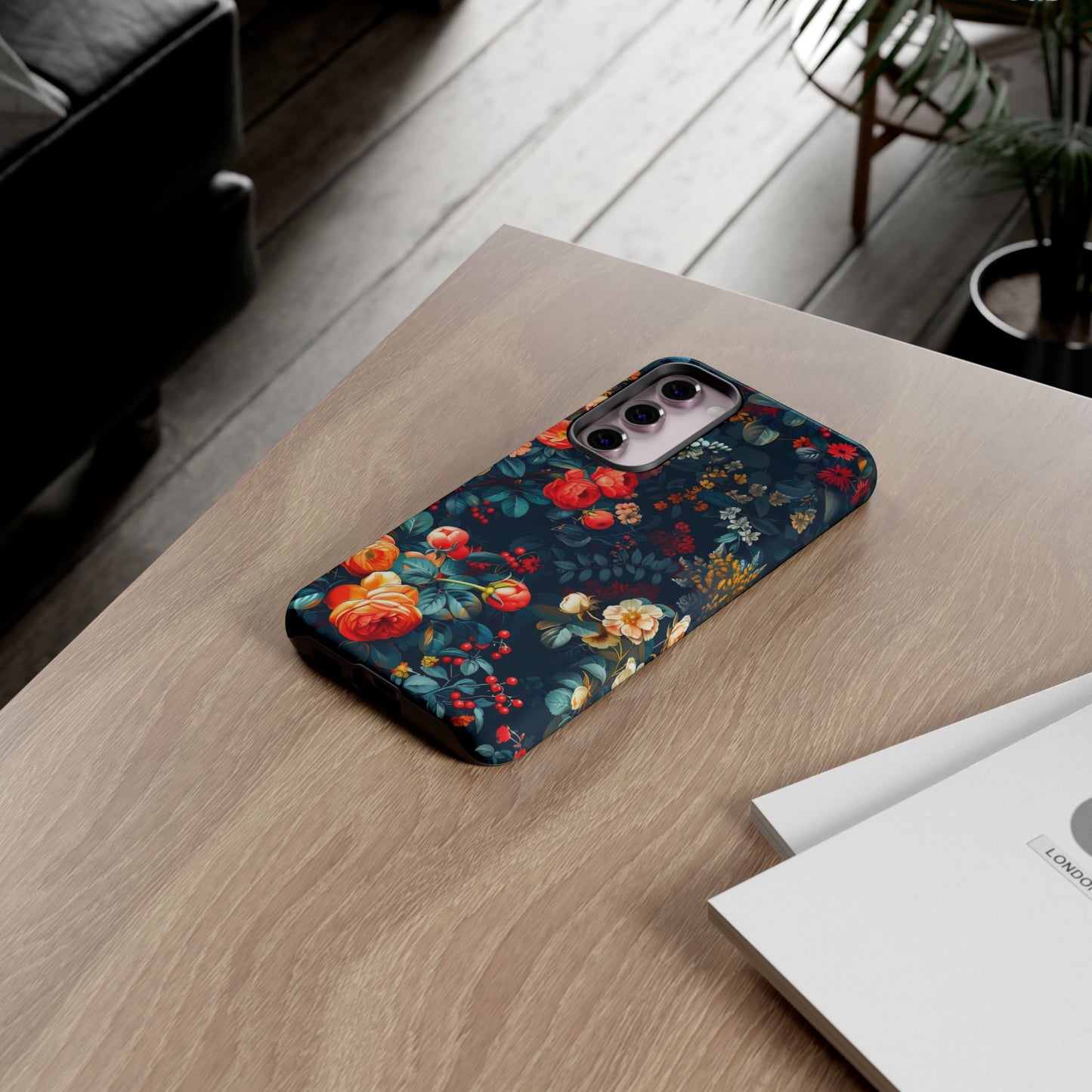 Floral Phone Case - Tough Cases, iPhone Protection, Elegant Floral Design, Gift for Her, Stylish Tech Accessory