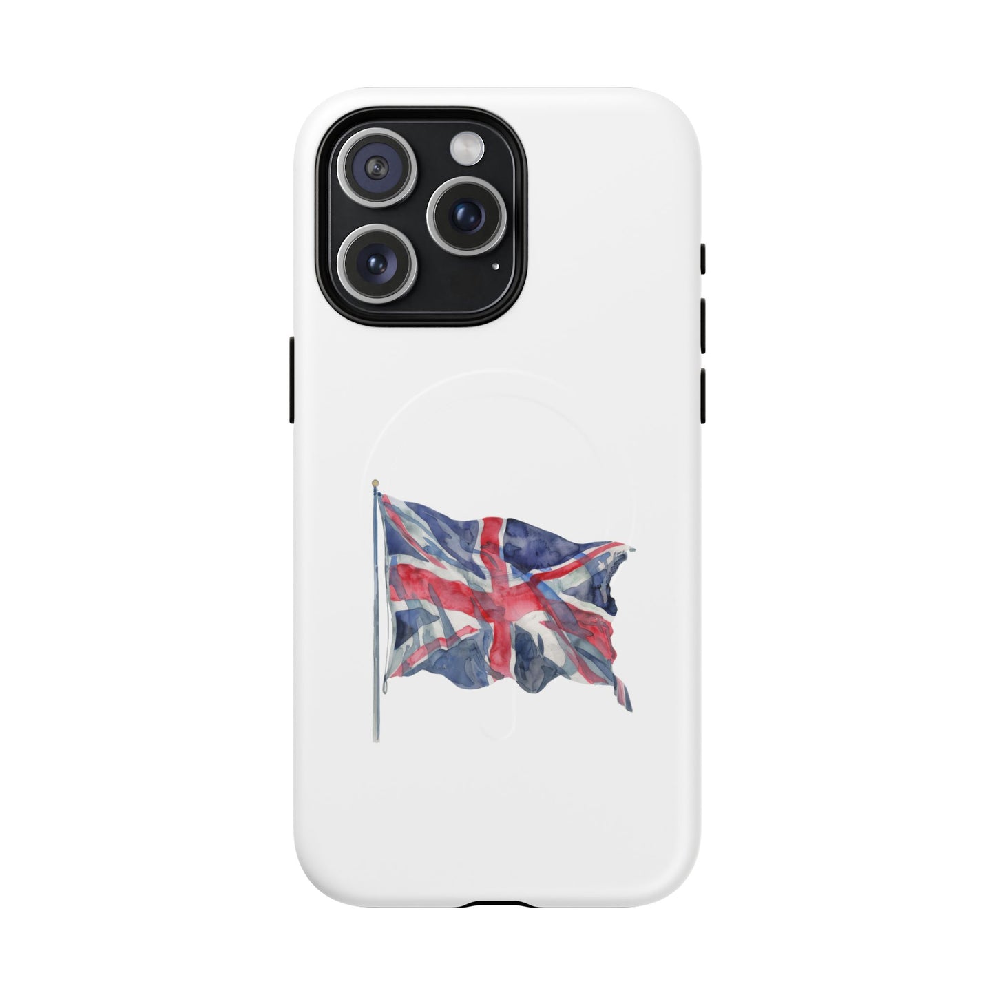 UK Flag Tough Magnetic Phone Case, Durable Phone Cover, Custom MagSafe Compatible, Gifts for Travelers, British Flag Mac Case