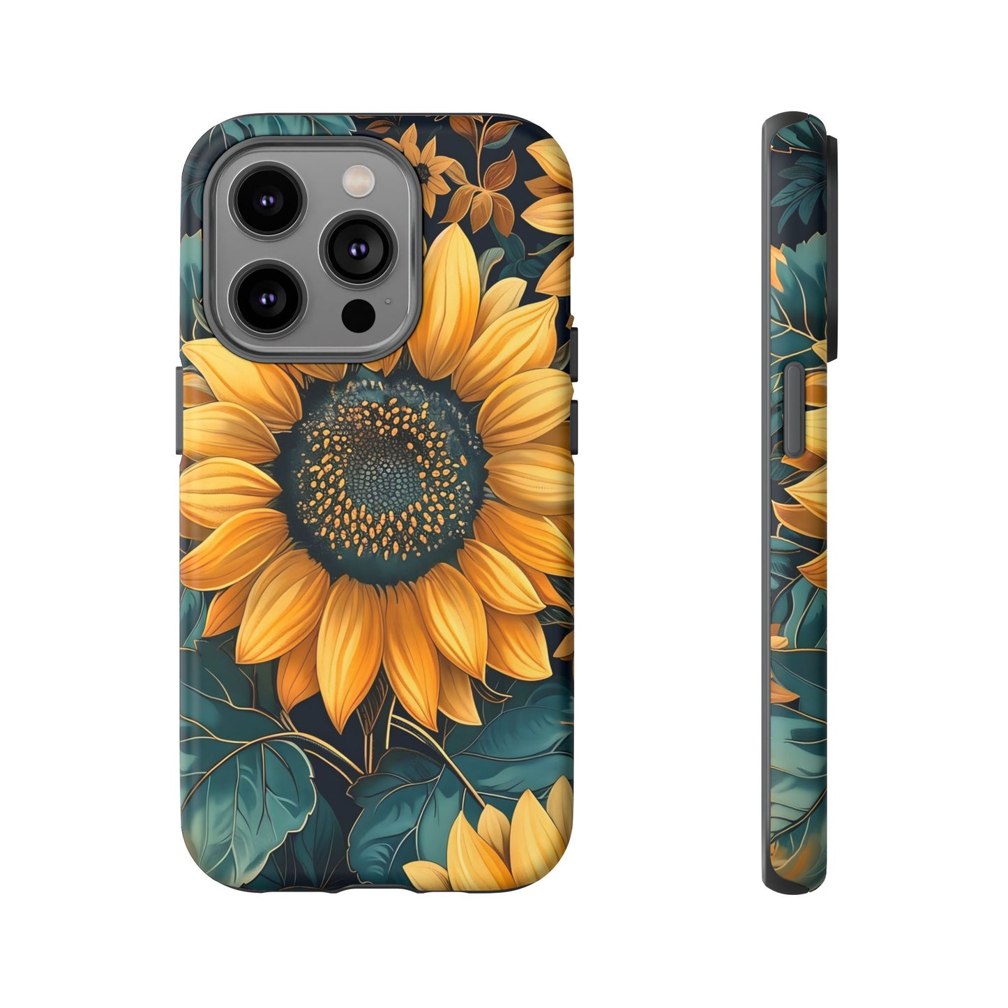 Sunflower Phone Case - Bright Floral Design, Stylish Tough Cover for Sunflower Lovers, Gift for Plant Enthusiasts, Mom Gift, Nature Lovers