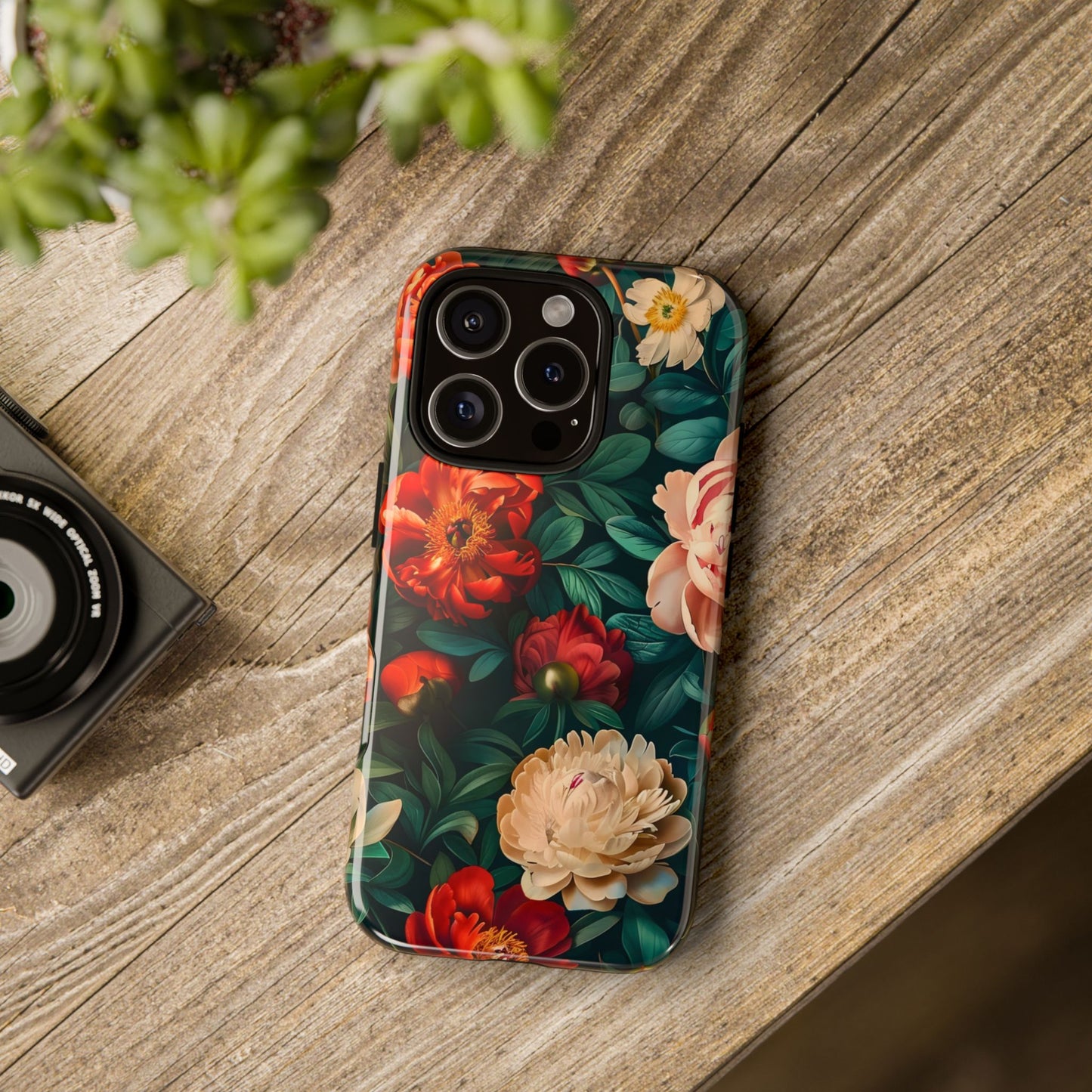 Floral Phone Case - Tough Cases, Vibrant Protection, Gift for Her, Cute Floral Design, Trendy Accessory, Perfect for Spring