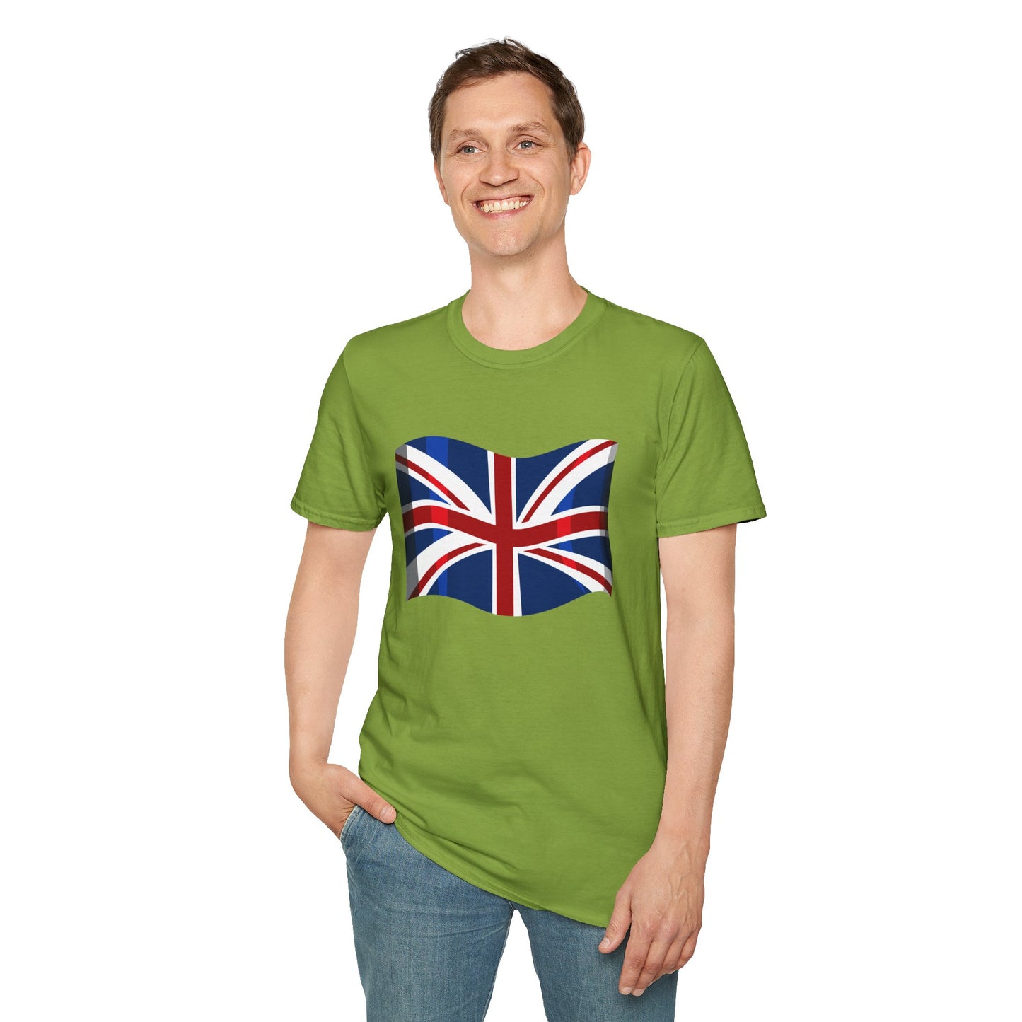 Unisex Softstyle T-Shirt - Union Jack Symbolism: UK Flag Art