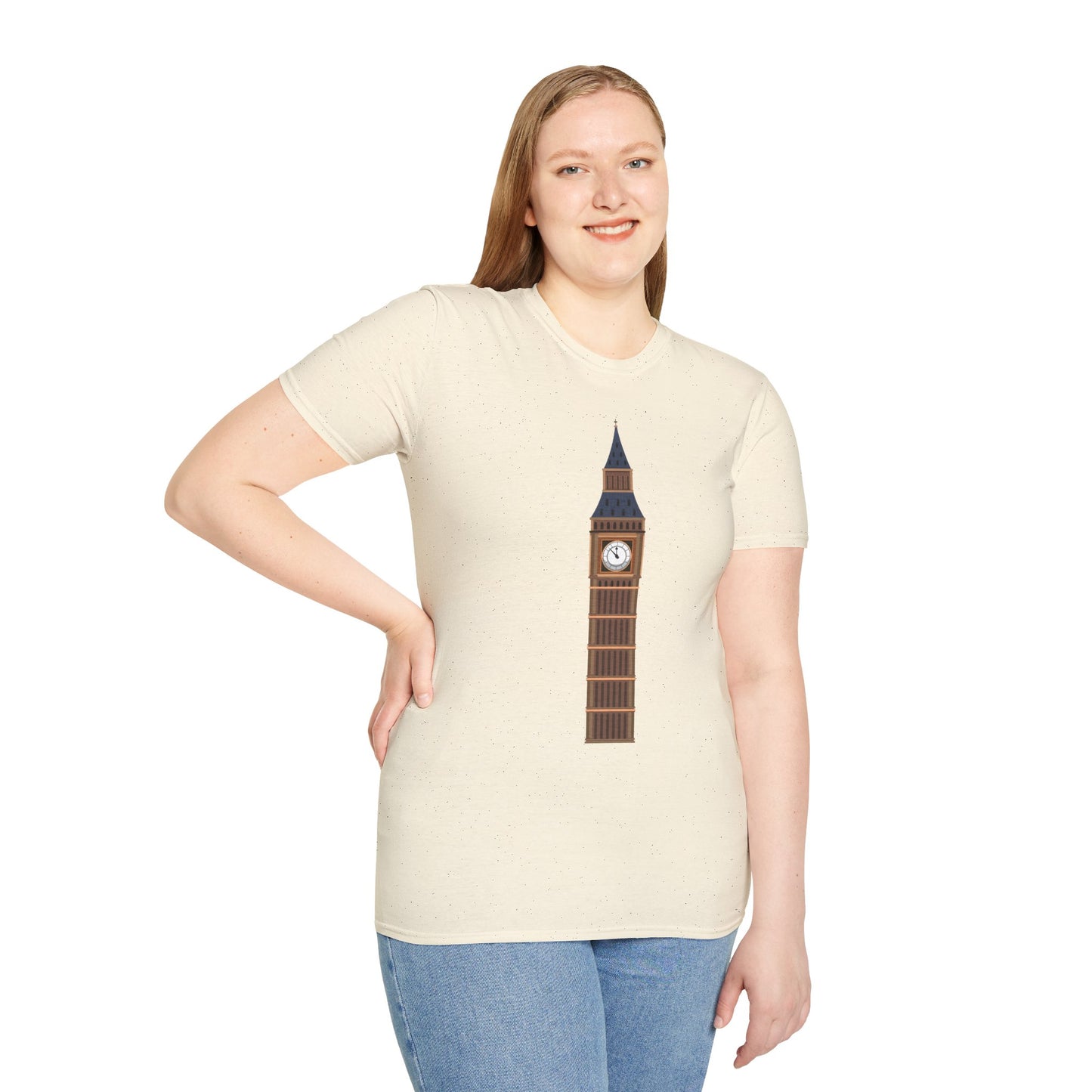 Unisex Softstyle T-Shirt - Iconic Big Ben Clock Tower