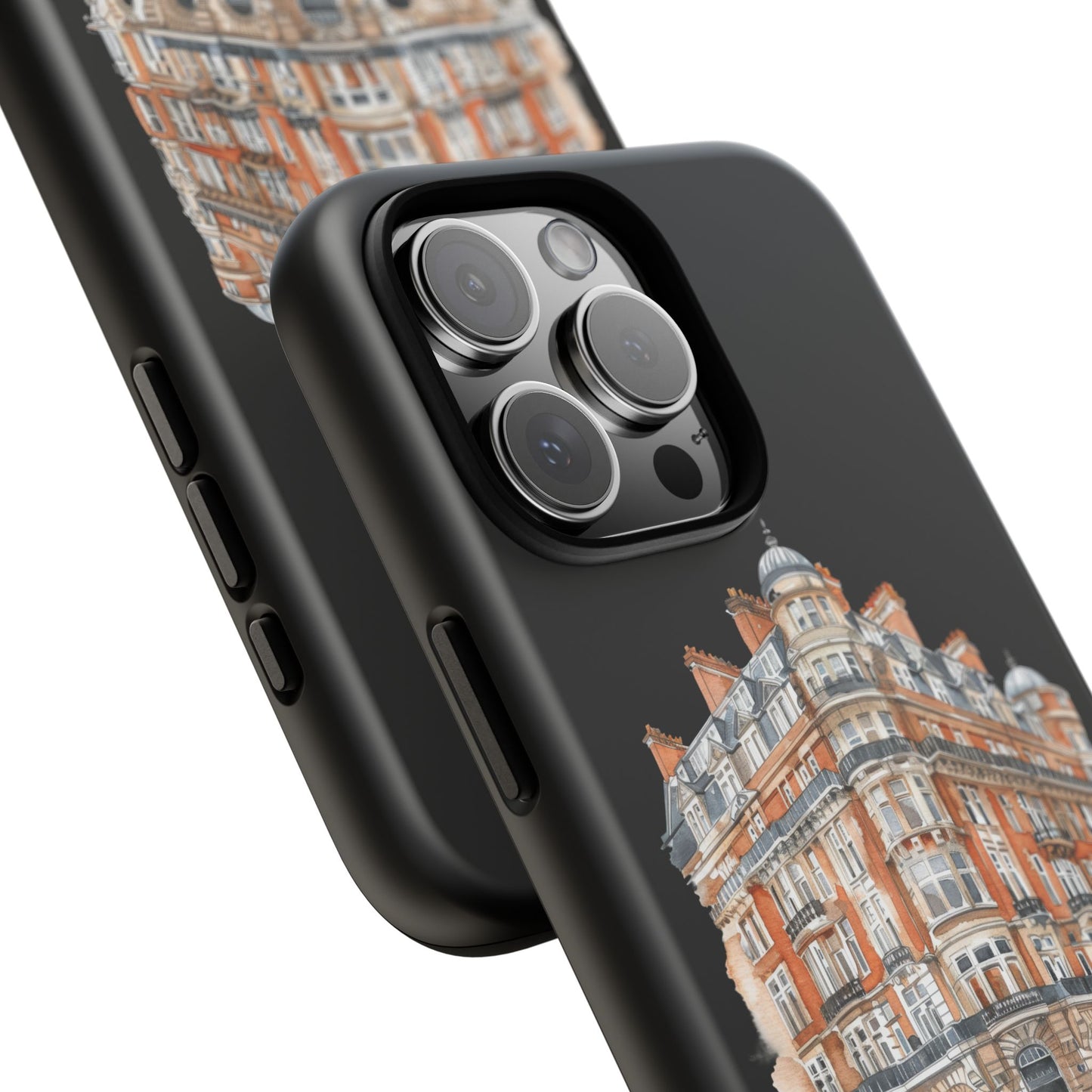 Cityscape Phone Case, Tough Phone Cover, Urban Art Case, Vintage Architecture Design, Gift for Travelers, Stylish Phone Accessory
