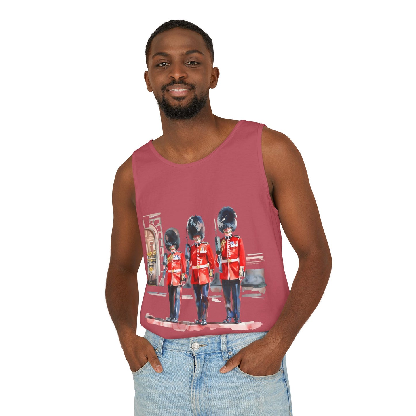 Unisex Garment-Dyed Tank Top - Red Jacket - Bodmin Keep