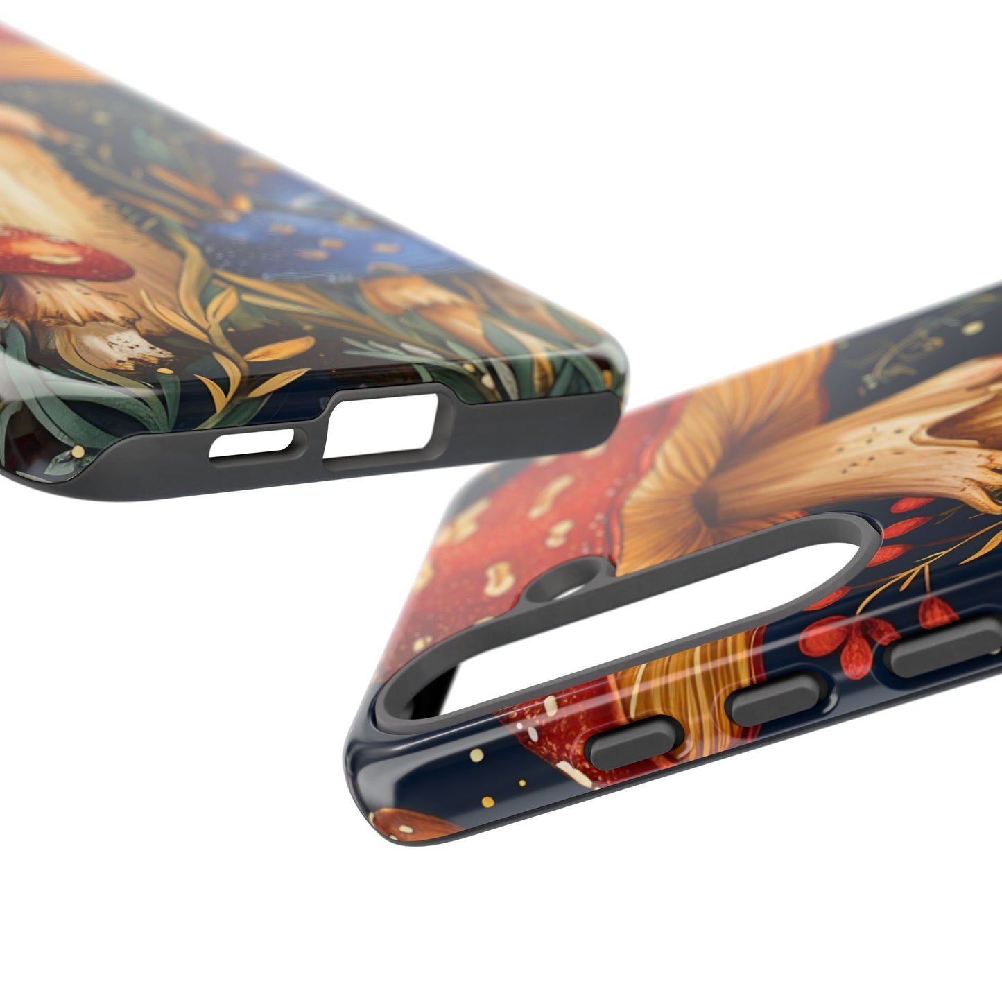 Mushroom Phone Case with Nature Design, Tough Phone Cover, Eco-Friendly Case, Gift for Nature Lovers, Unique Phone Accessory