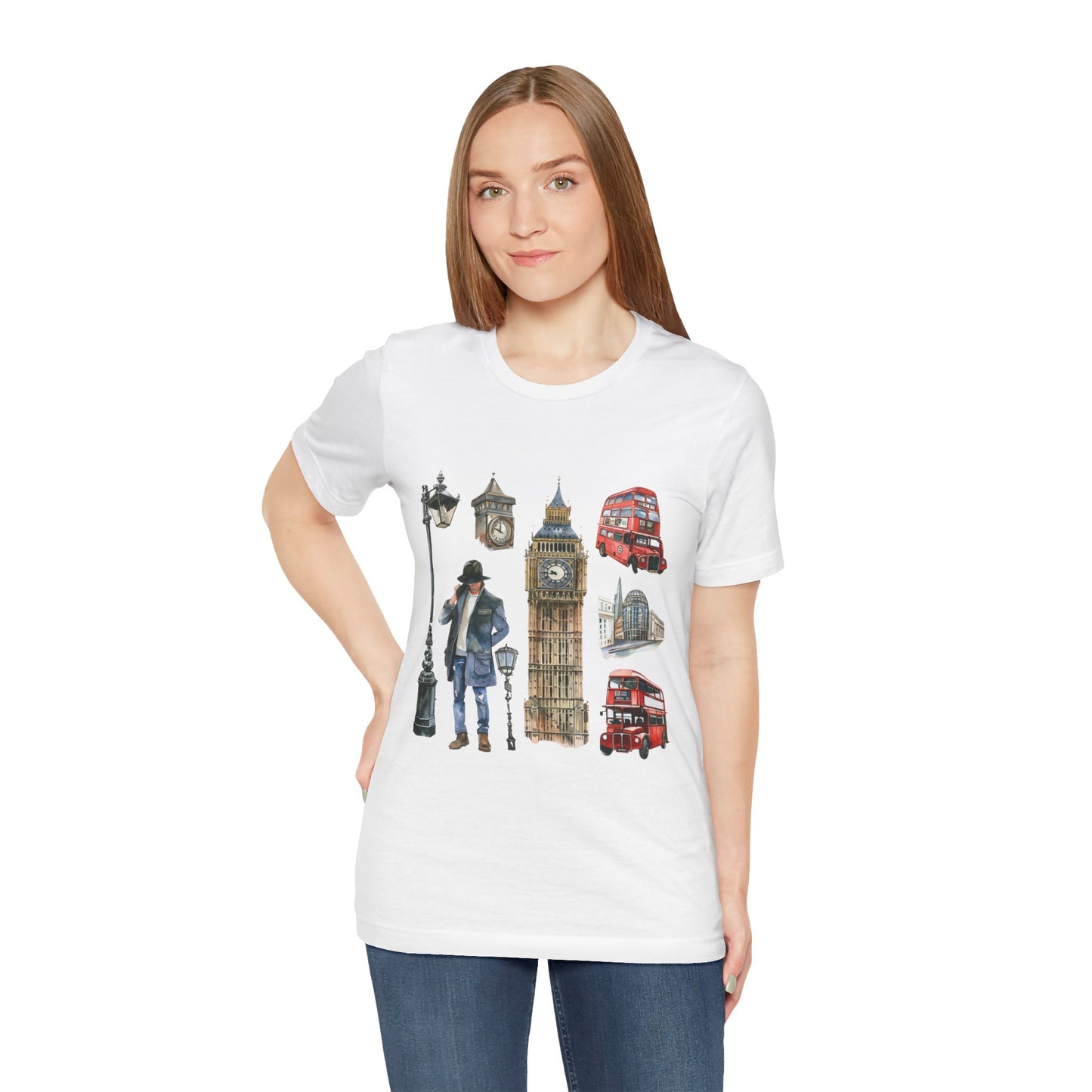 Unisex Jersey Short Sleeve Tee - Old World Charm - Vintage English Icons