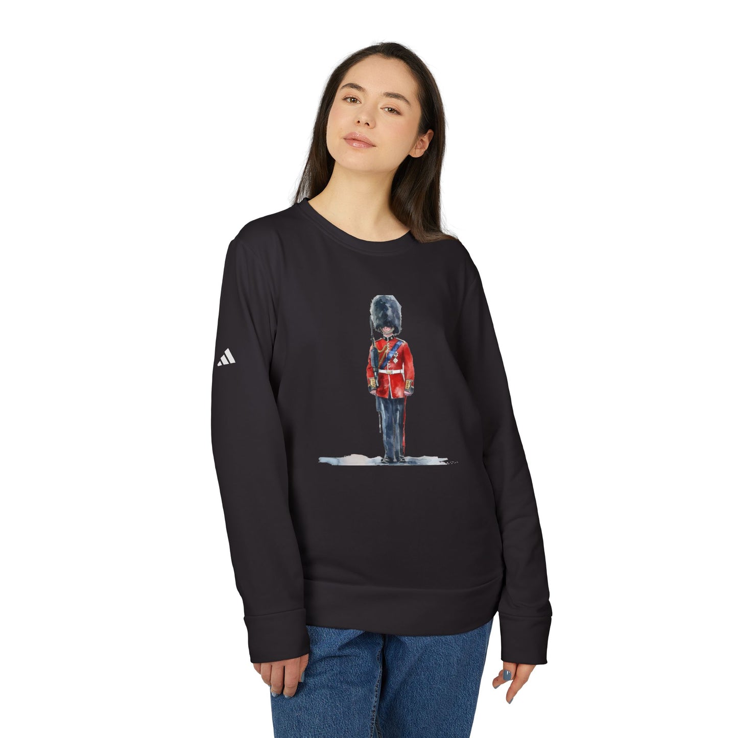 Adidas Unisex Fleece Crewneck Sweatshirt - Royal Guard Design