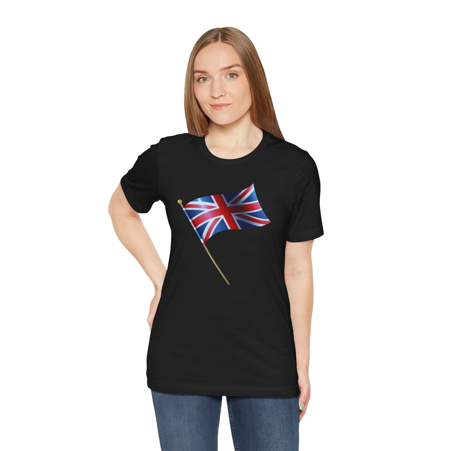 Unisex Jersey Short Sleeve Tee - Classic UK Flag Design - Union Jack Symbol