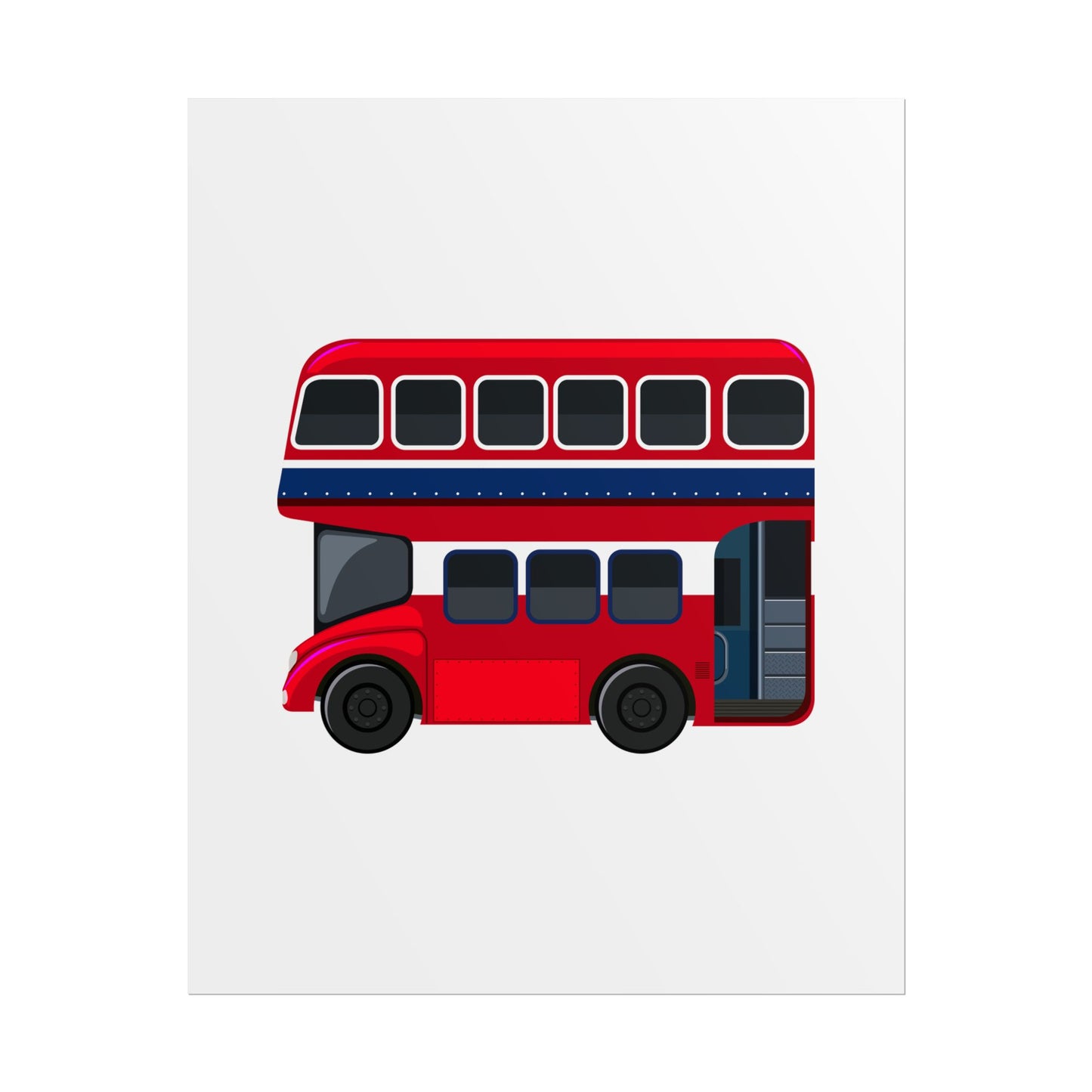 Red Double Decker Bus Rolled Posters