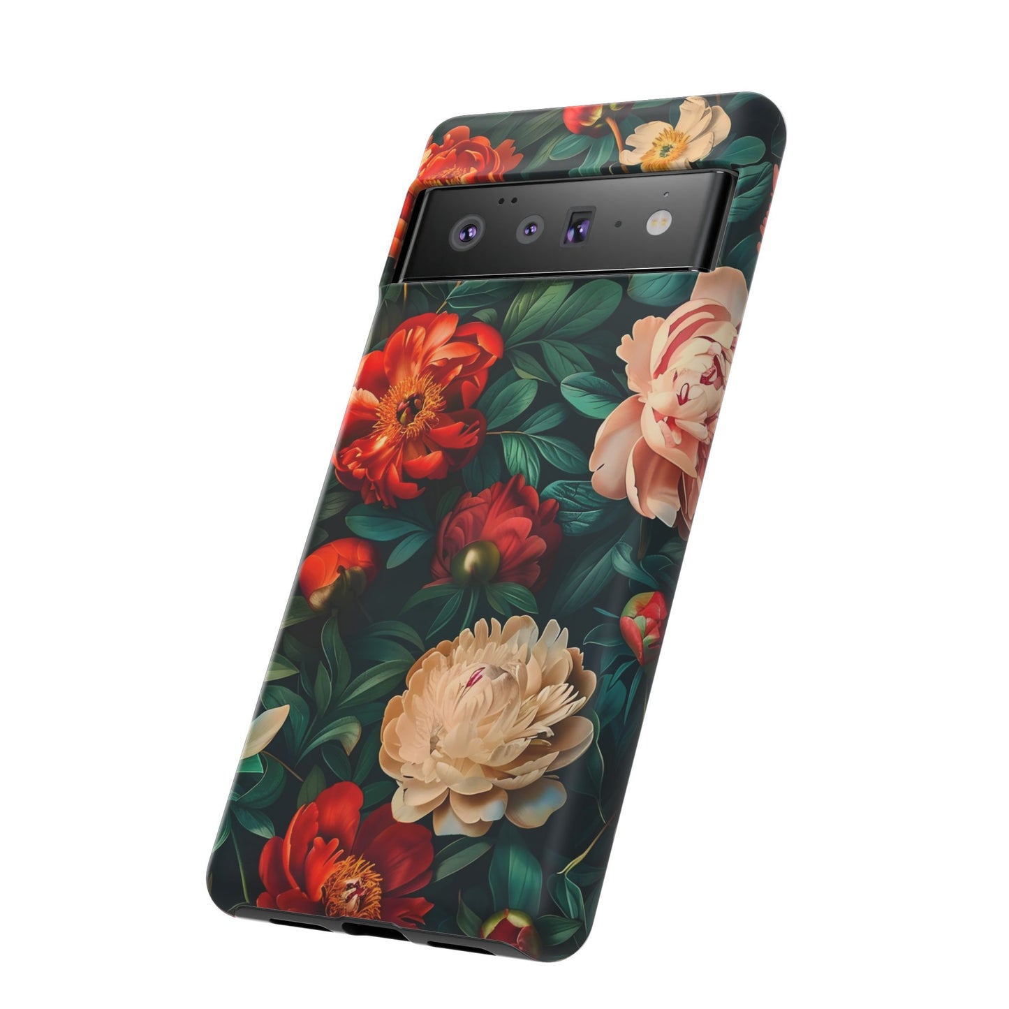 Floral Phone Case - Tough Cases, Vibrant Protection, Gift for Her, Cute Floral Design, Trendy Accessory, Perfect for Spring