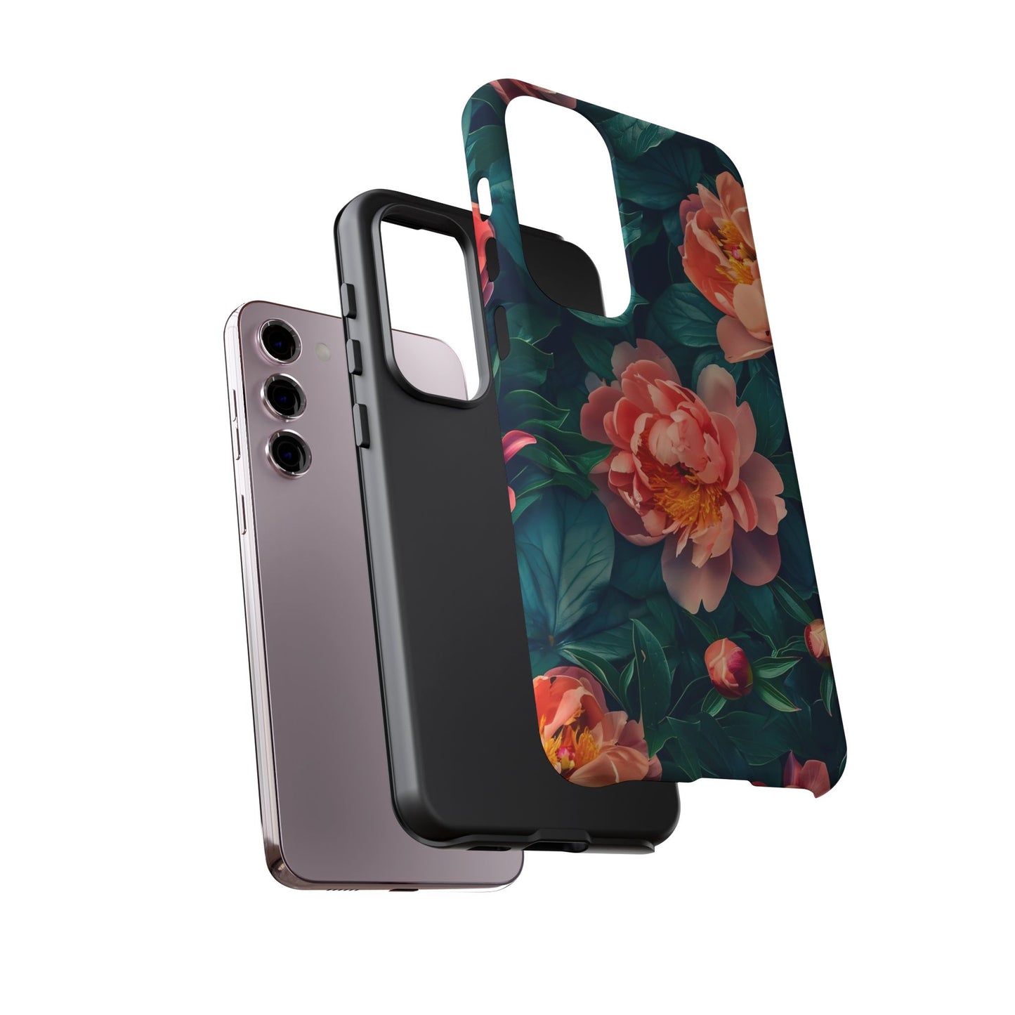 Floral Phone Case - Tough Cases, Flower Design, Botanical Art, Phone Accessory, Gift for Her, Nature Lovers