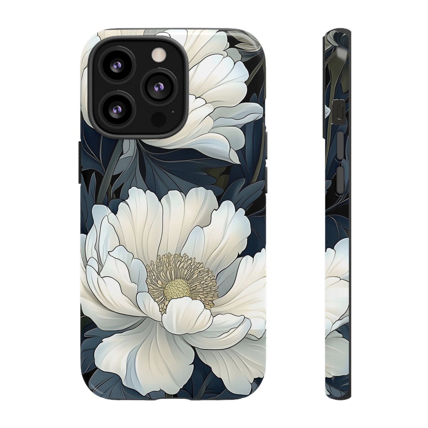 Elegant Floral Phone Case, Floral iPhone Cover, Flower Art Phone Case, Eco-Friendly Mobile Protection, Tough & Stylish Phone Case