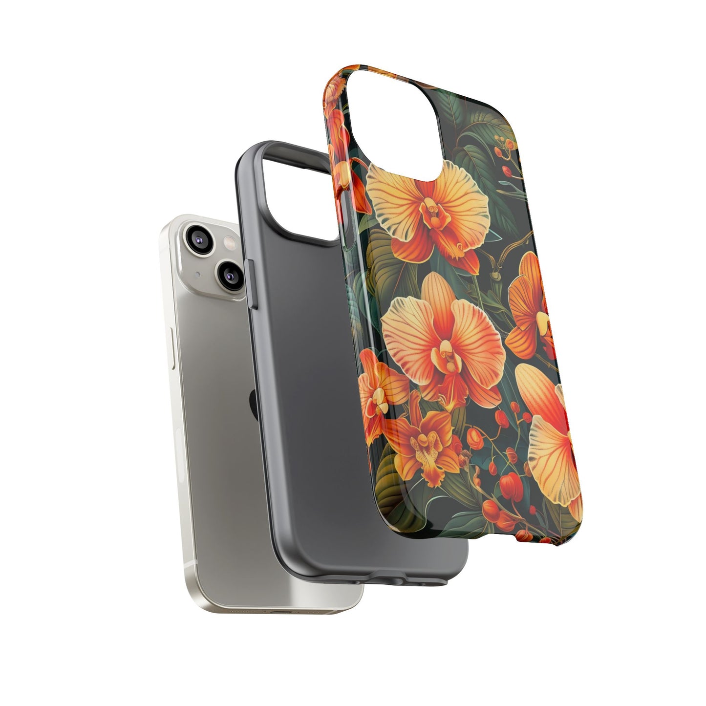 Floral Phone Case - Tough Cases, Protective Cover, Gift for Her, Smartphone Accessory, Floral Design, Nature-Inspired