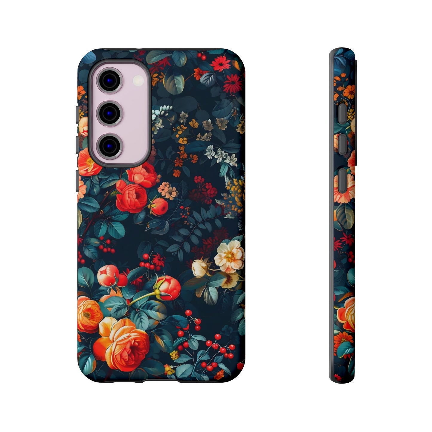 Floral Phone Case - Tough Cases, iPhone Protection, Elegant Floral Design, Gift for Her, Stylish Tech Accessory