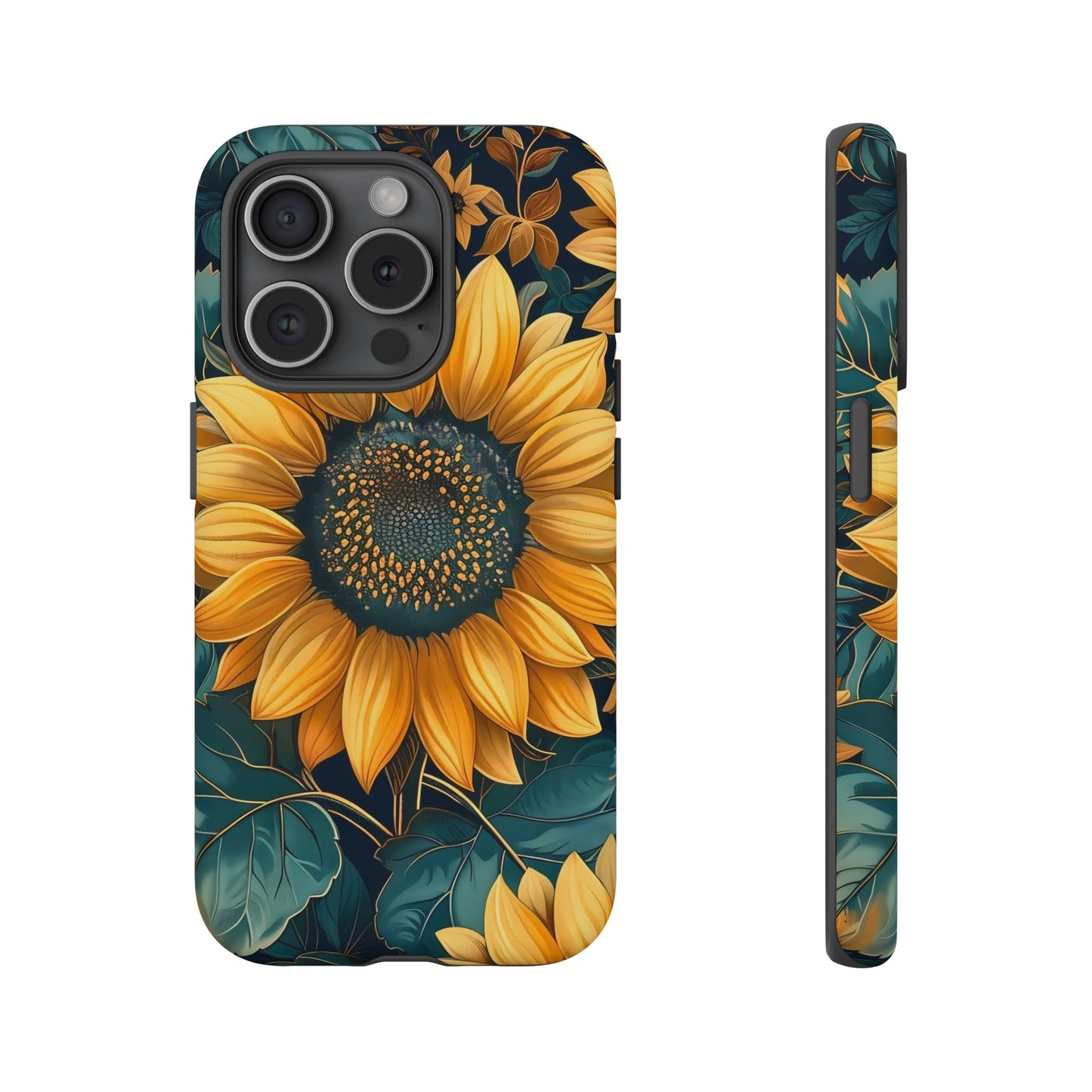 Sunflower Phone Case - Bright Floral Design, Stylish Tough Cover for Sunflower Lovers, Gift for Plant Enthusiasts, Mom Gift, Nature Lovers