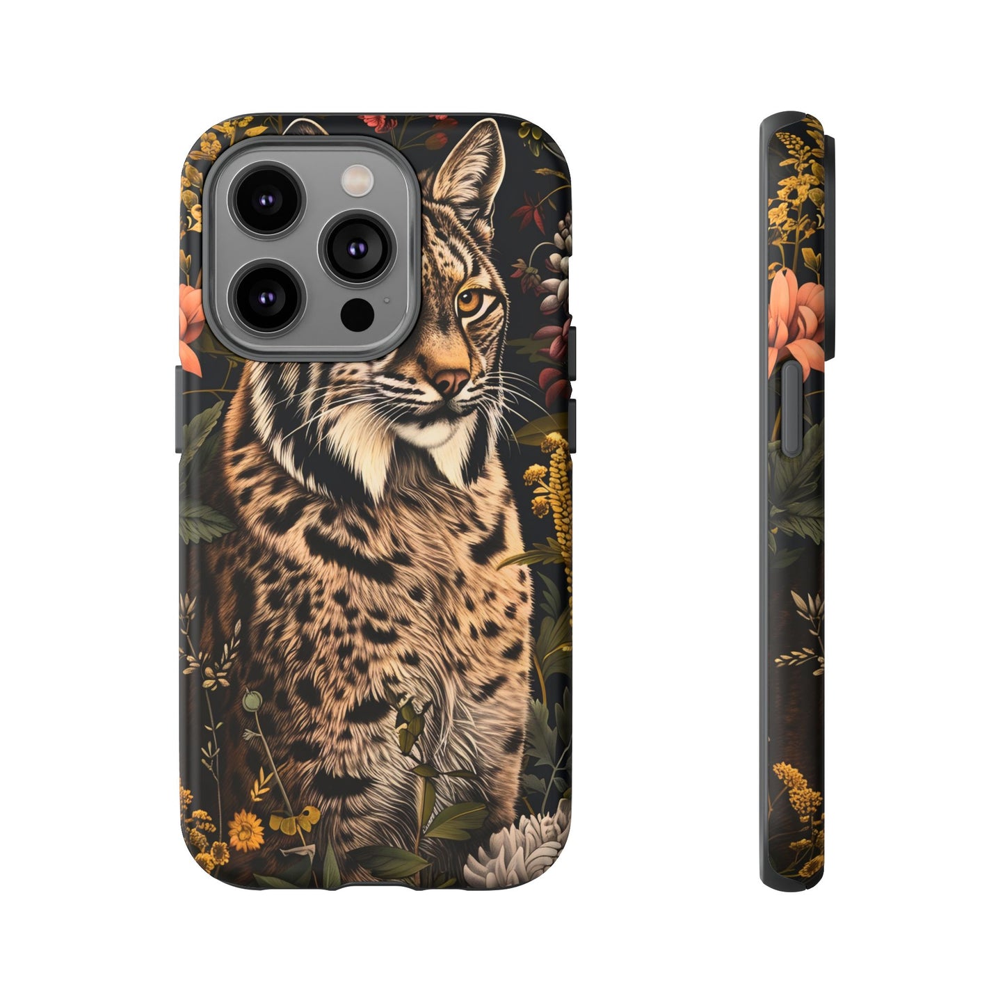 Wildlife Phone Case with Lynx Design, Tough Cases, Animal Lovers Gift, Nature Inspired Accessories, Unique Tech Protection