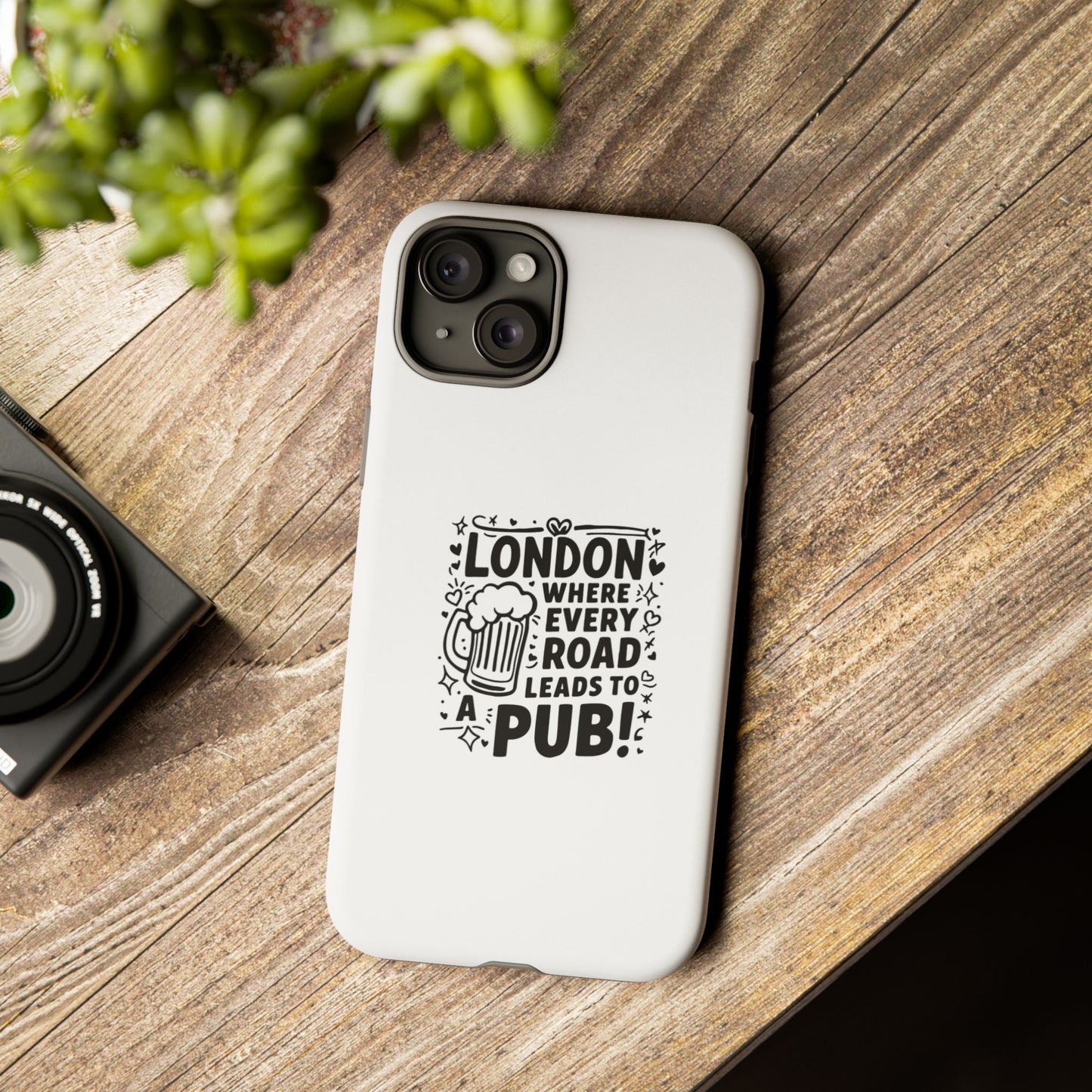 London Pub-Themed Phone Case - Where Every Road Leads to a Pub!