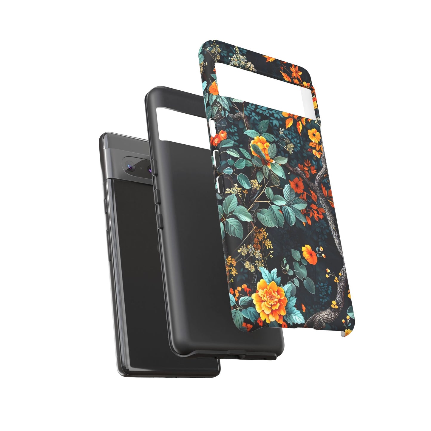 Floral Phone Case | Tough Cases, Protective Cover, Gift for Her, Autumn Vibes, Floral Phone Accessory, Unique Design