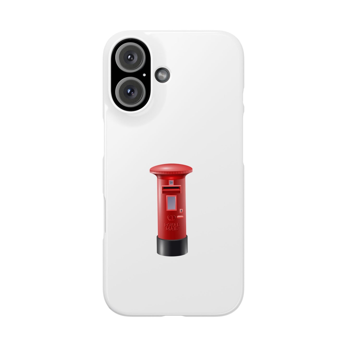 Vintage Post Box Phone Case, Slim Phone Cases, Phone Accessories, Gifts for Mail Lovers, Unique Phone Cover, Red Letterbox Design
