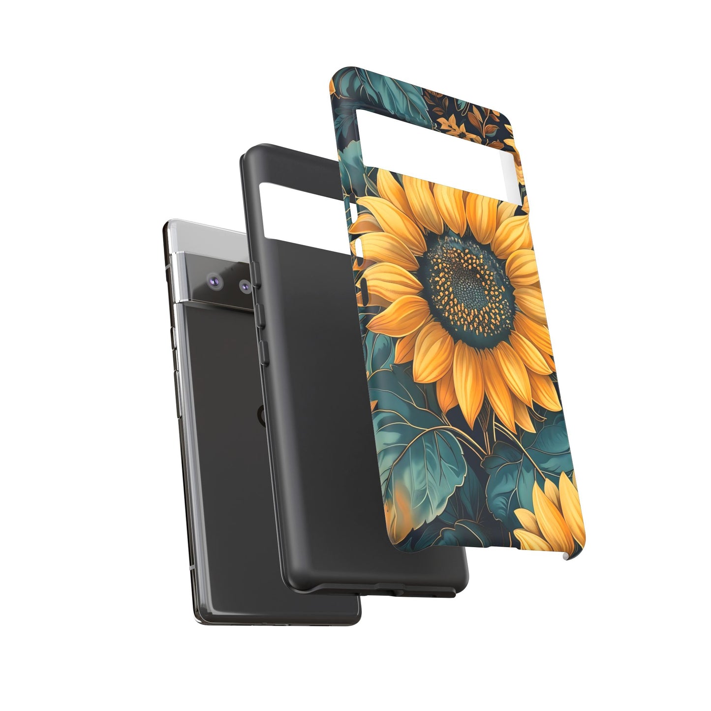 Sunflower Phone Case - Bright Floral Design, Stylish Tough Cover for Sunflower Lovers, Gift for Plant Enthusiasts, Mom Gift, Nature Lovers