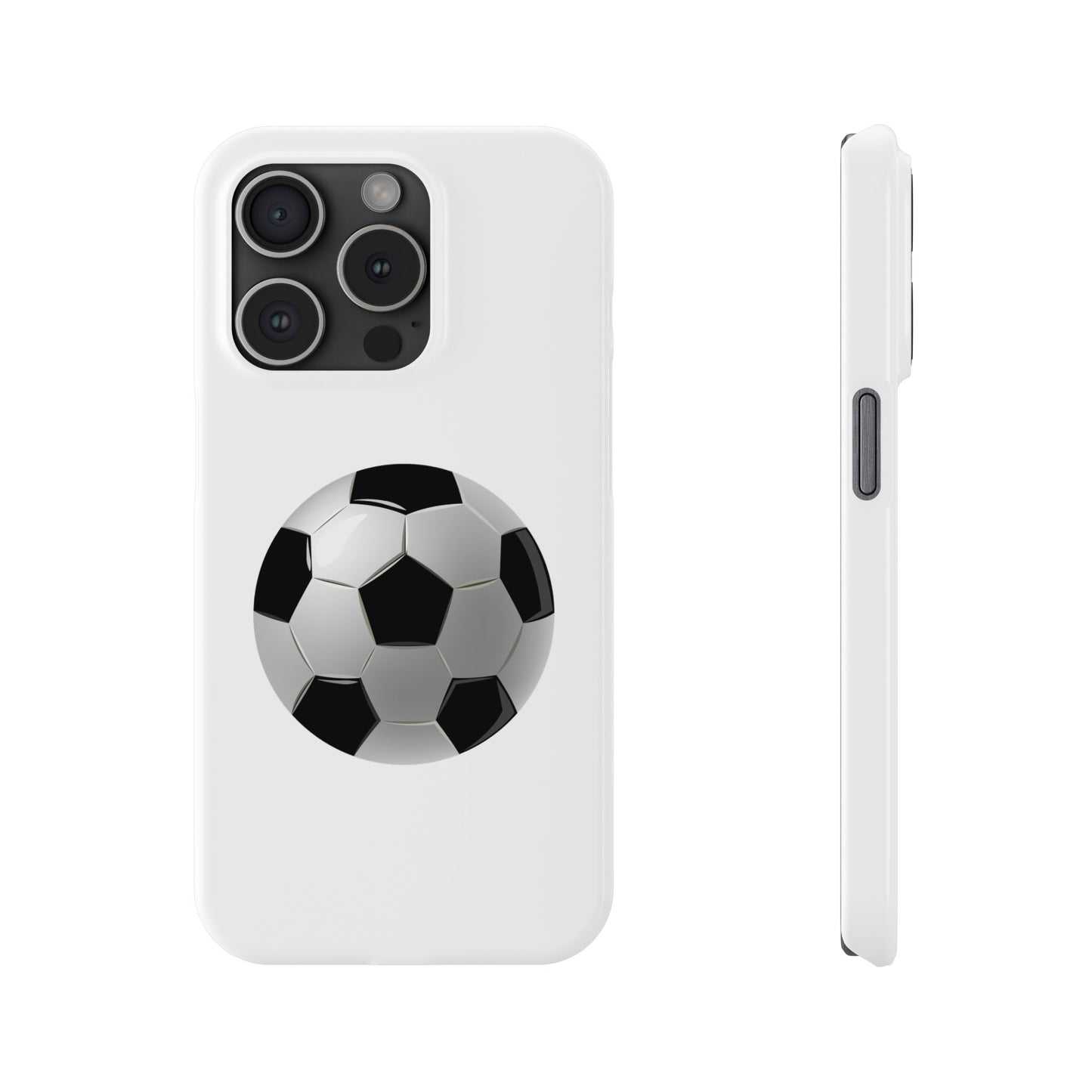 Soccer Ball Slim Phone Cases - Perfect for Sports Lovers, Gift for Athletes, Birthday Present, Stylish Accessories, Phone Protection