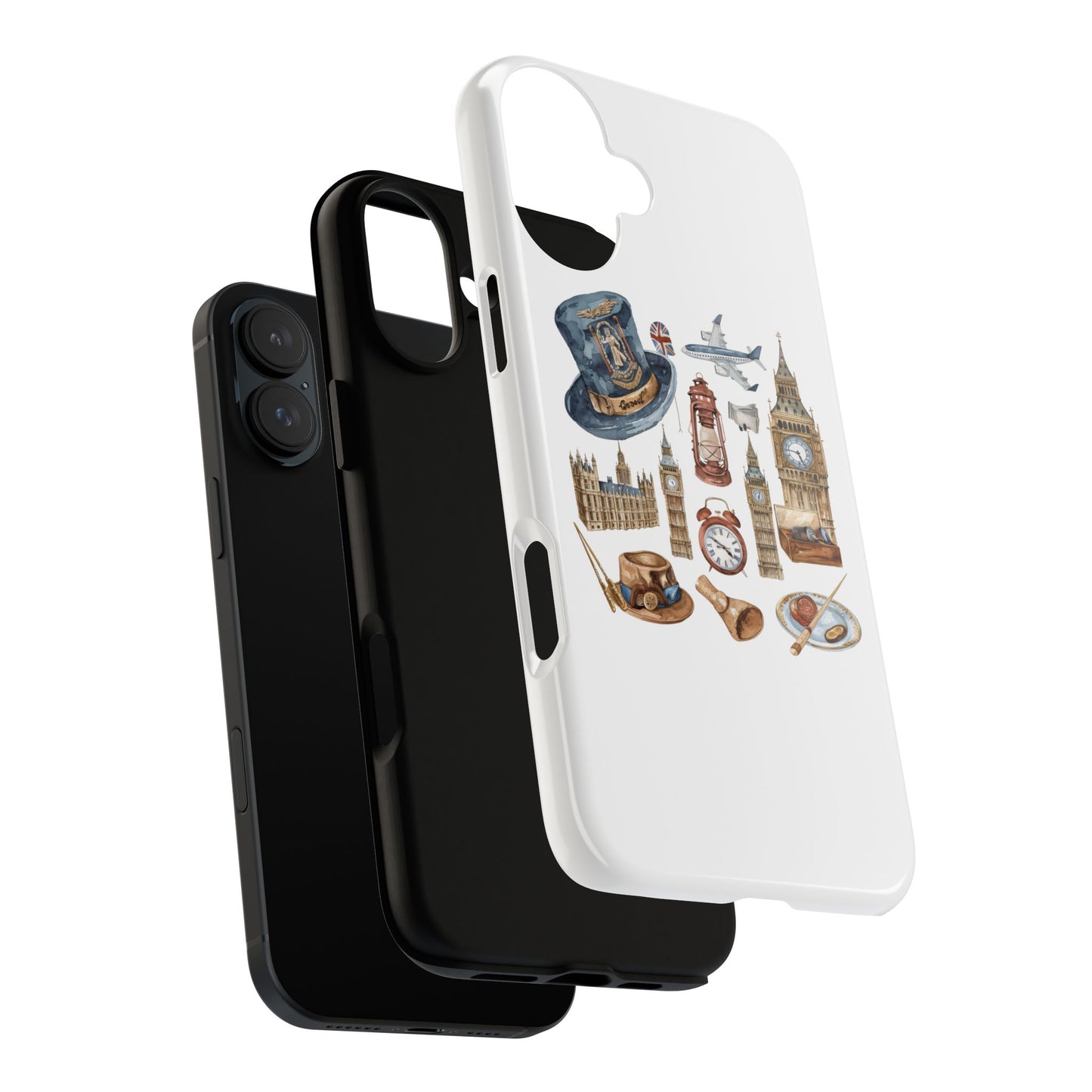 London-Themed Phone Case, Durable iPhone Cover, Gift for Travelers, Unique Cell Phone Accessories, Stylish Gadget Protection