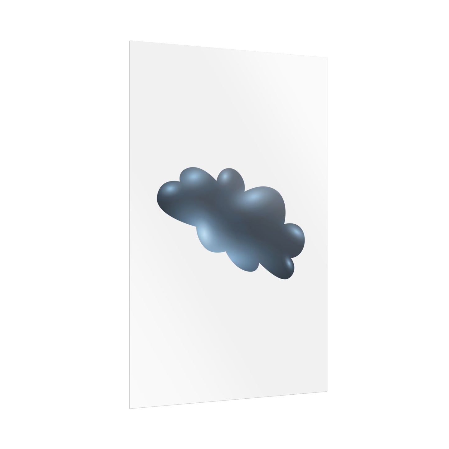 Cloud Art Print, Modern Decor, Minimalist Wall Art, Home Office Decor, Unique Gift, Aesthetic Poster