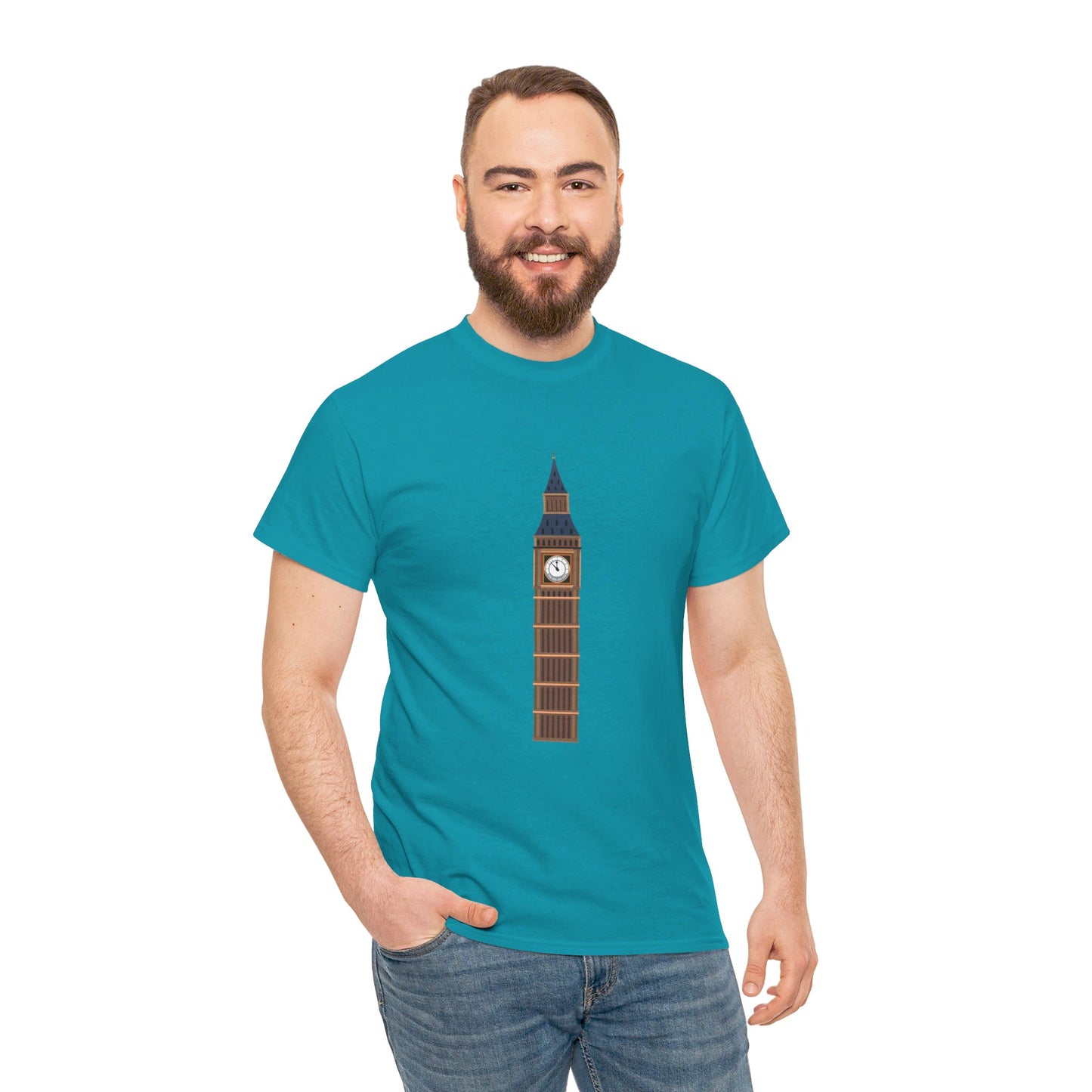 Big Ben - Iconic British Tower and Landmark Classic Unisex Heavy Cotton T-shirt