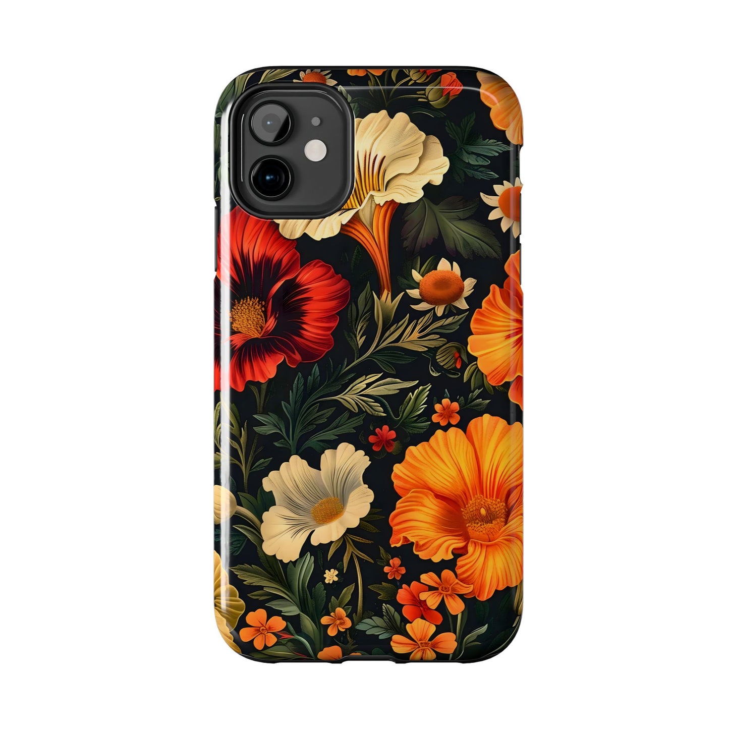 Vibrant Floral Tough Phone Case | Durable Phone Cover | Gift for Her | Spring Accessory | Stylish Tech Protection