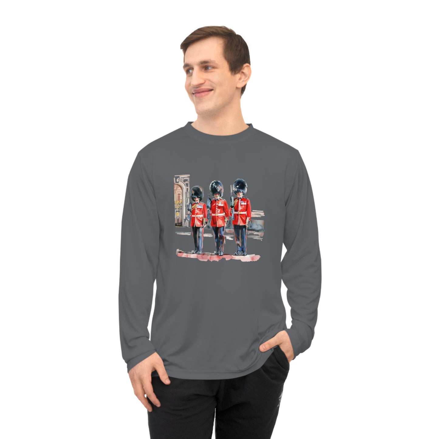 Unisex Performance Long Sleeve Shirt - Timeless Duty - The British Royal Guard