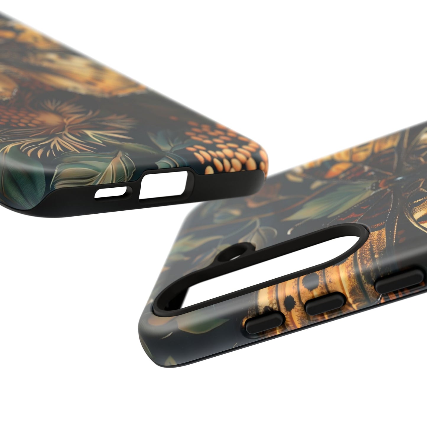 Butterfly Floral Phone Case, Tough Cases, Protective Cover, Unique Gift, Nature Lover, Art Print, Spring Decor