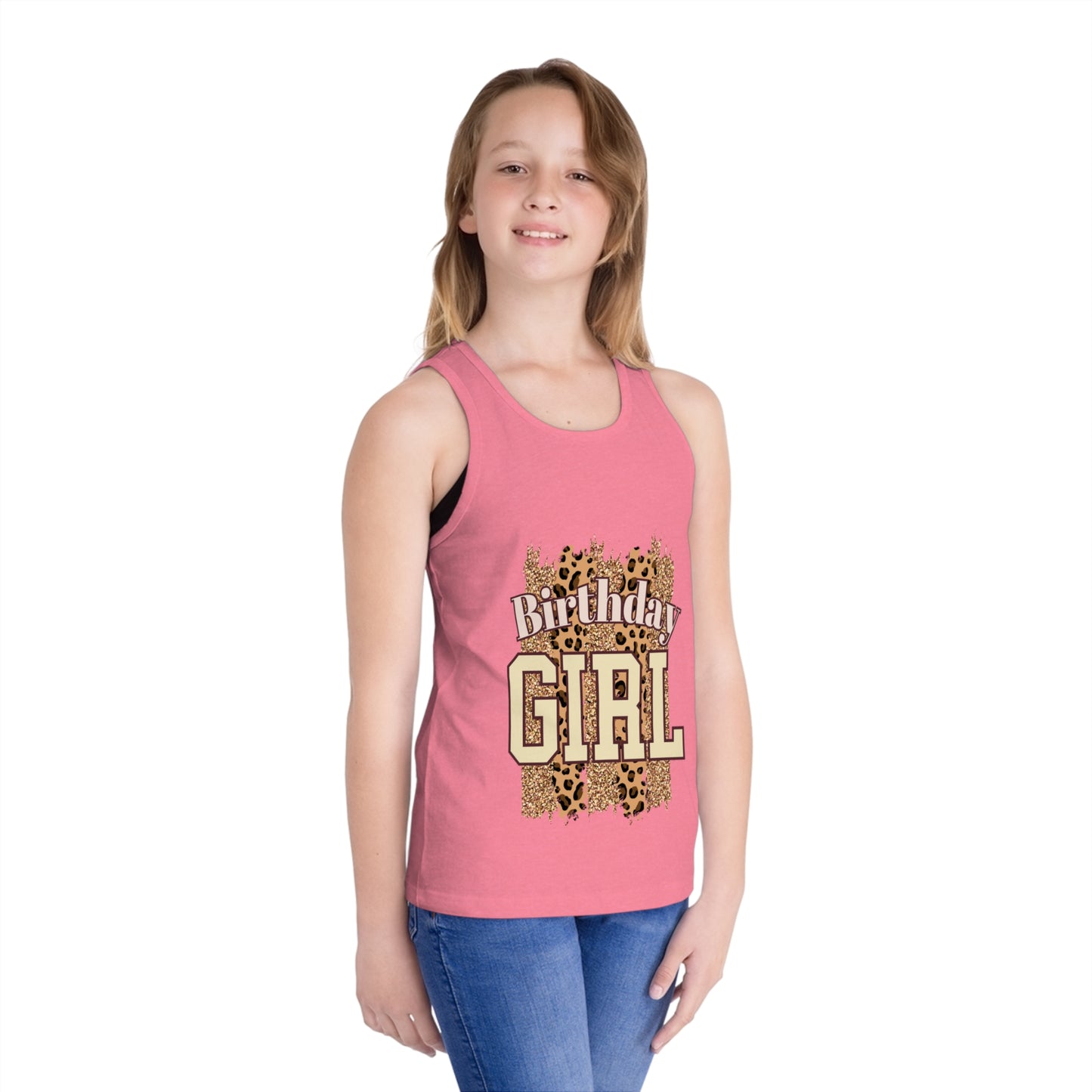 Birthday Girl Jersey Tank Top for Kids - Fun Celebration Apparel