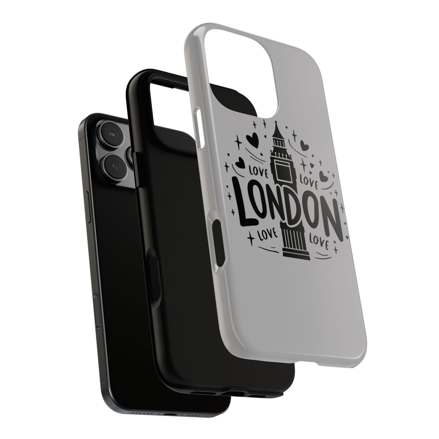 London Love Phone Case, Tough Cases, Stylish Phone Accessories, Unique Gift for Travelers, London Souvenir, Love Design
