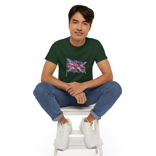 Unisex Ultra Cotton Tee - Iconic British Flag