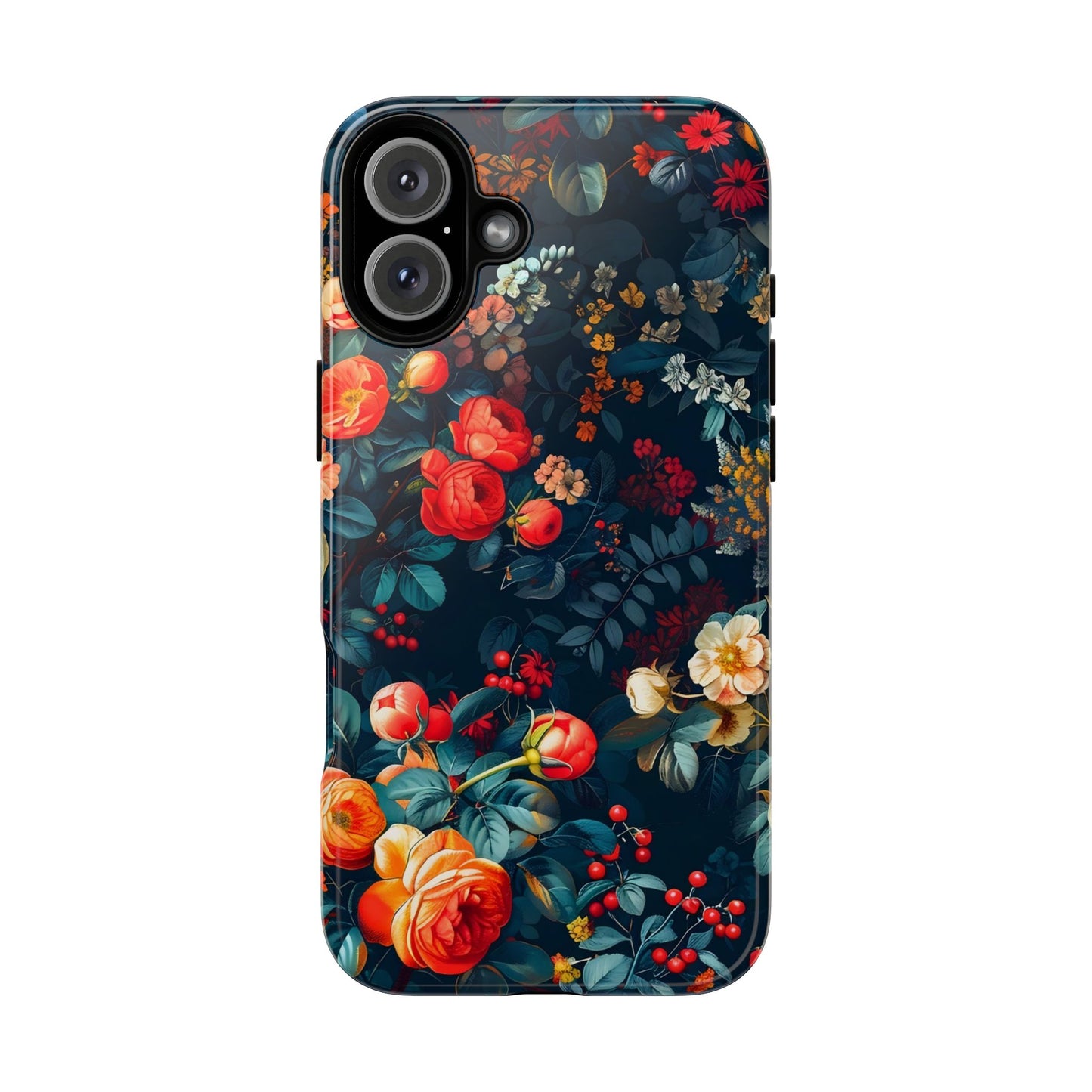 Floral Phone Case - Tough Cases, iPhone Protection, Elegant Floral Design, Gift for Her, Stylish Tech Accessory