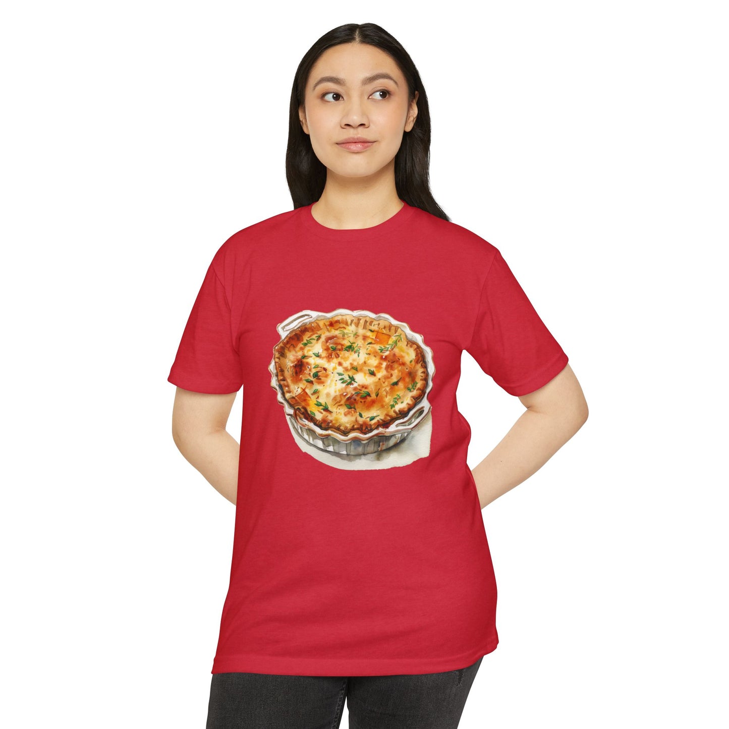 Unisex CVC Jersey T-shirt - A Taste of Tradition - Iconic British Cuisine