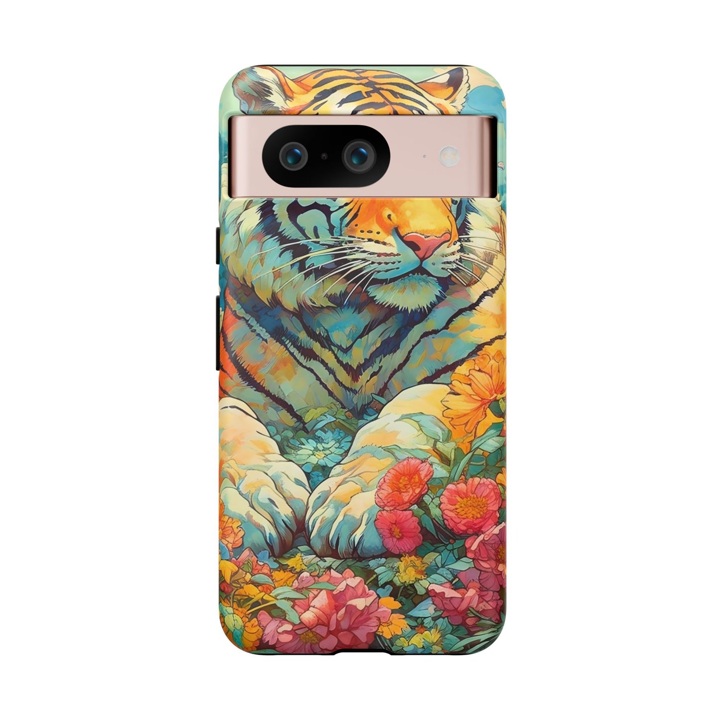 Tiger Jungle Phone Case, Colorful Tough Cases, Animal Lover Gift, Nature Phone Cover, Wildlife Decor, Birthday Present
