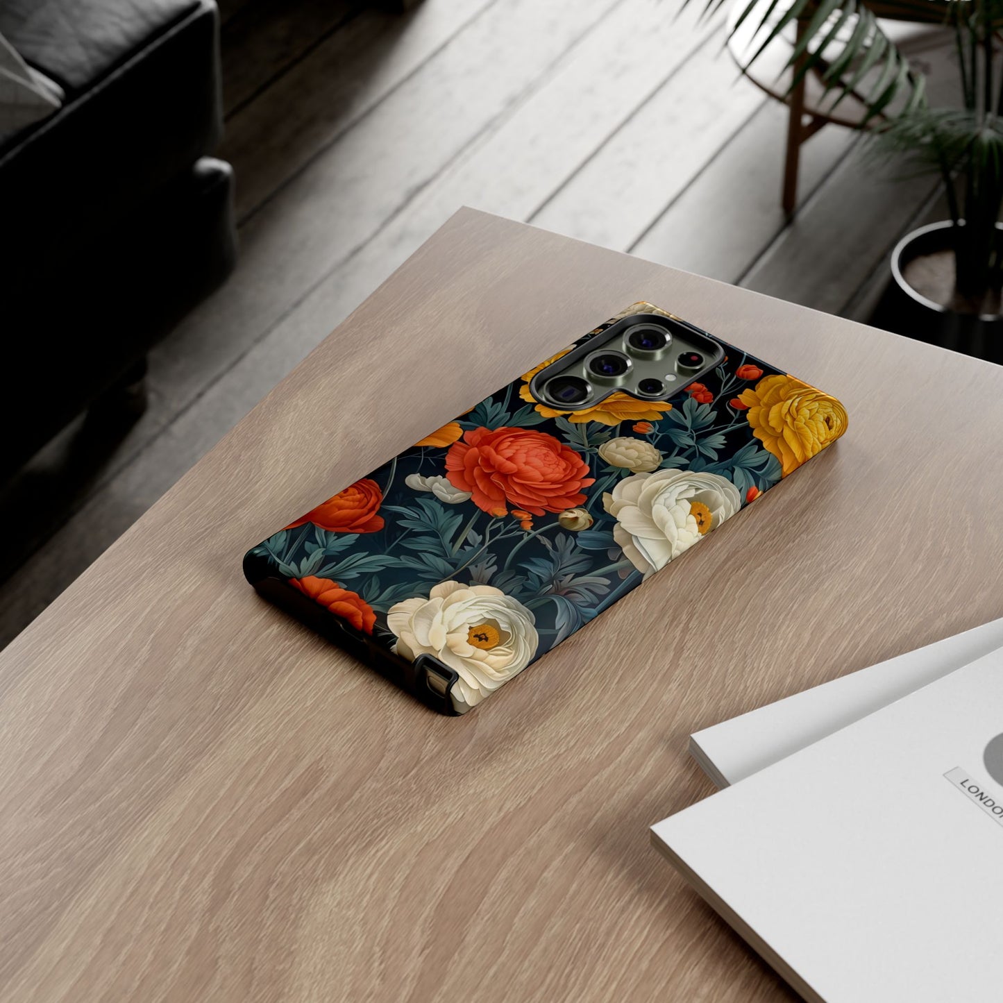 Floral Tough Case for Phones | Durable Floral Phone Cover, Boho Chic, Unique Gift for Her, Phone Protection, Flower Design