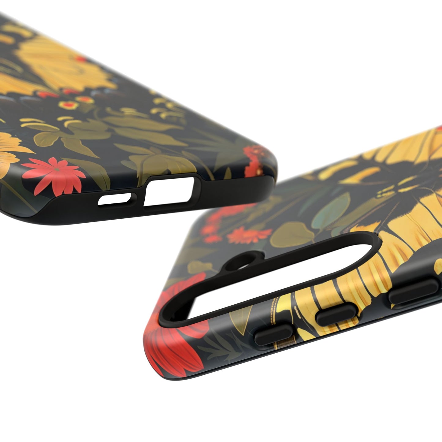 Butterfly Floral Phone Case, Tough Cases with Vibrant Design, Protective Cover for Nature Lovers, Gift for Her