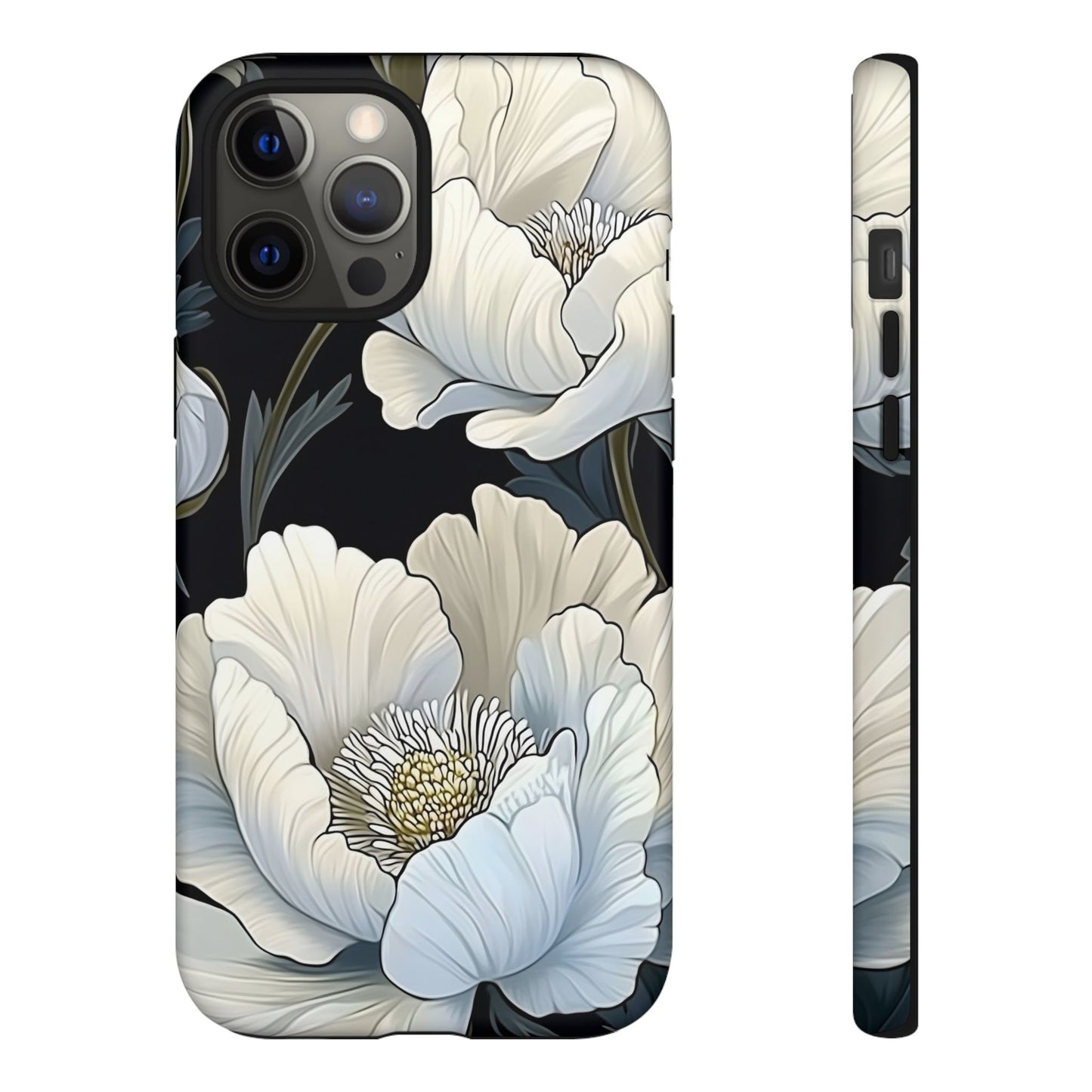 Floral Phone Case, Tough Cases for Women, Stylish Phone Cover, Floral Design Phone Protector, Nature Inspired Tech Accessories
